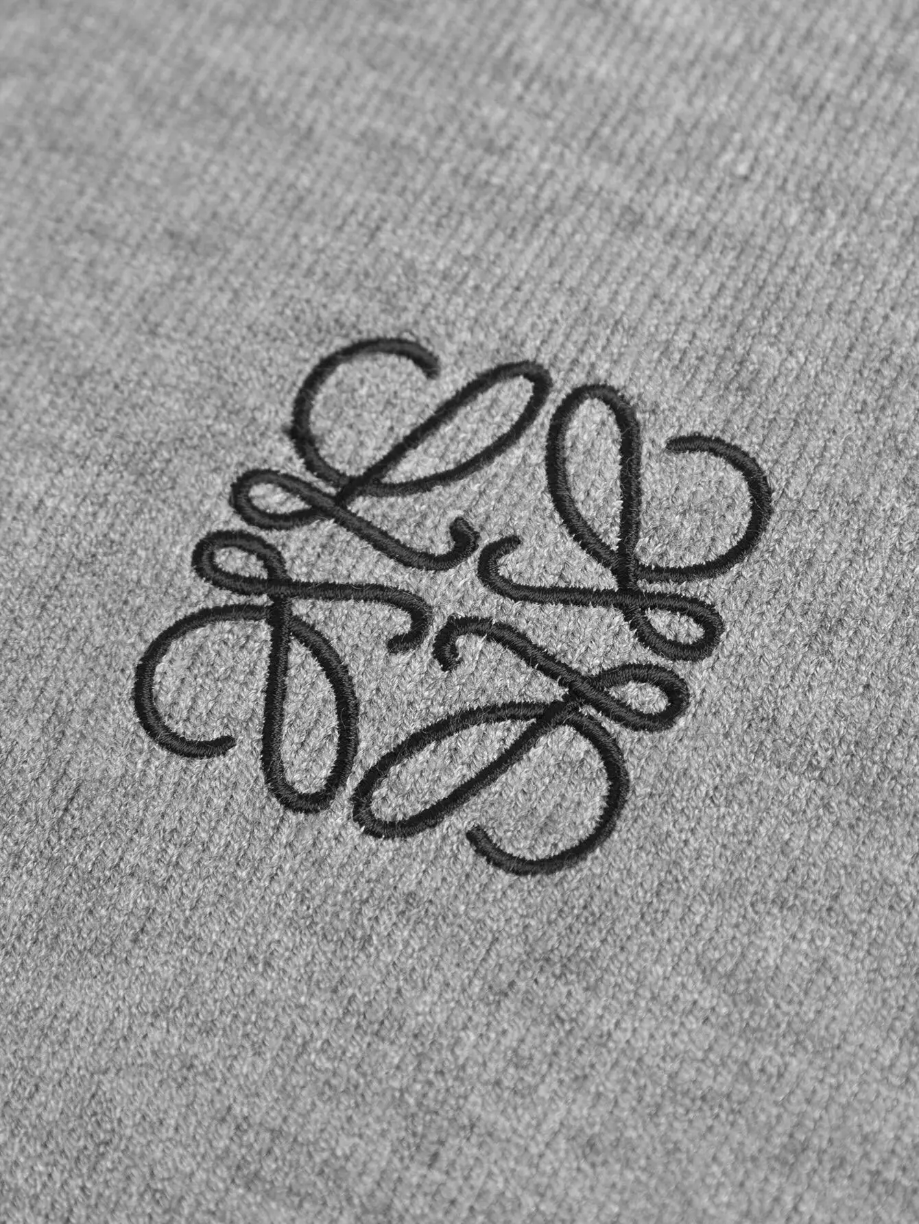 Anagram Embroidered Cashmere Crew-Neck Sweater D14516477 — view 3
