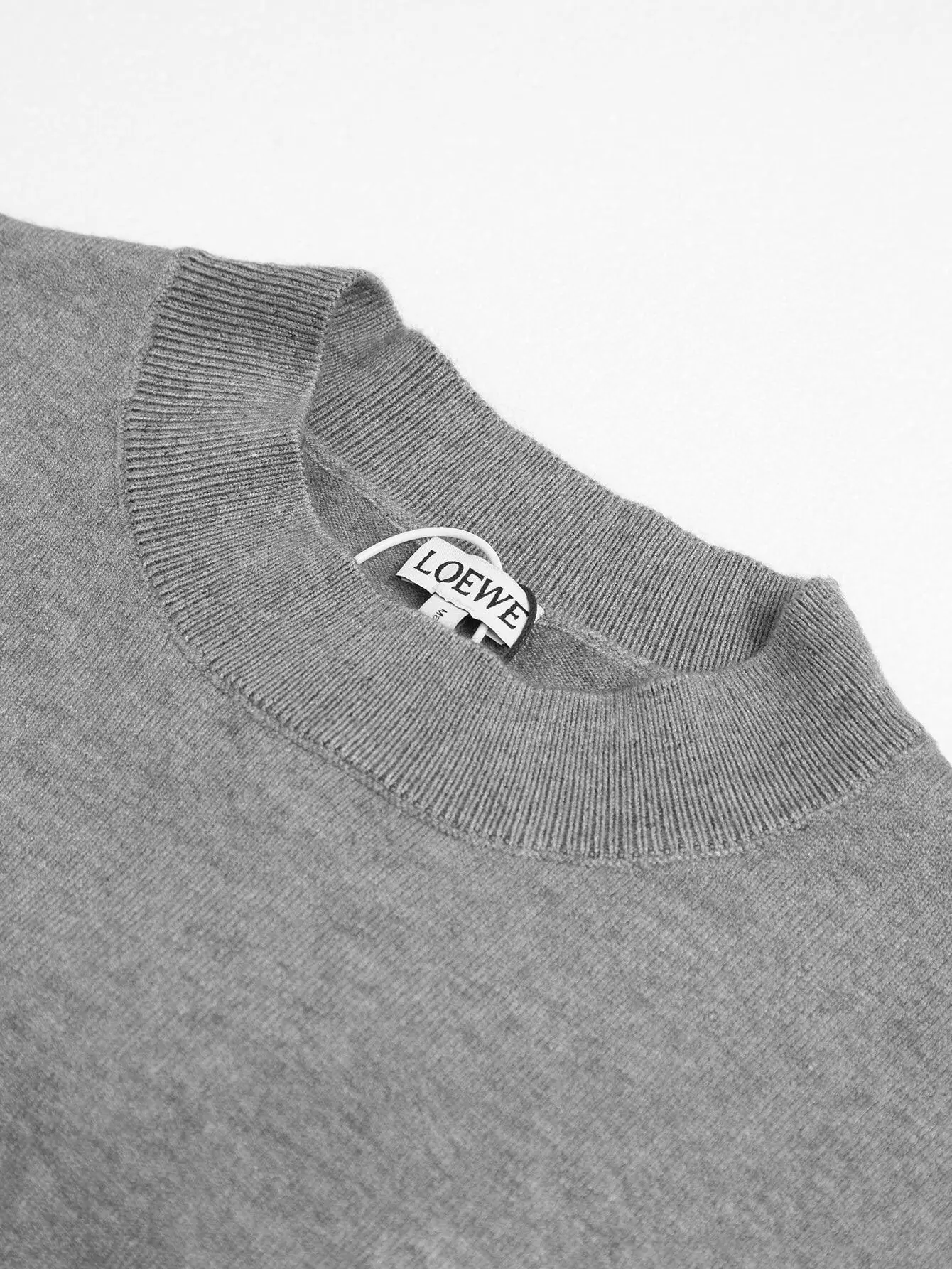 Anagram Embroidered Cashmere Crew-Neck Sweater D14516477 — view 5
