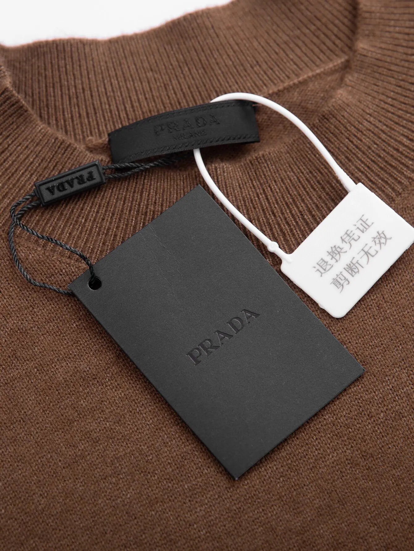 Logo-Embroidered Cashmere Crew-Neck Sweater D14516476 — view 7