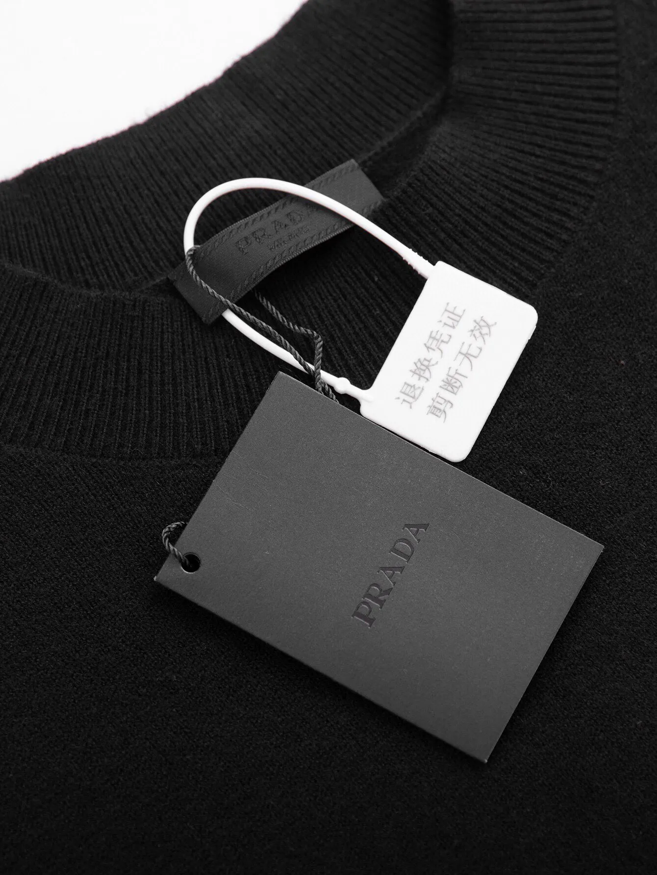 Logo-Embroidered Cashmere Crew-Neck Sweater D14516475 — view 4
