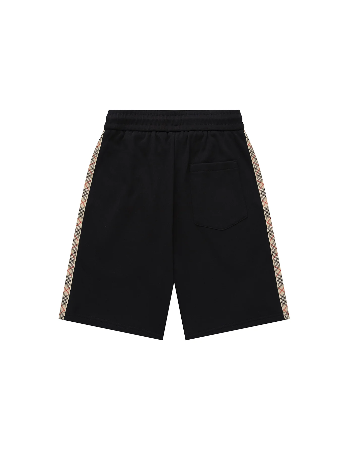 Check-Trim Embroidered Cotton-Blend Shorts D14516527 — view 2