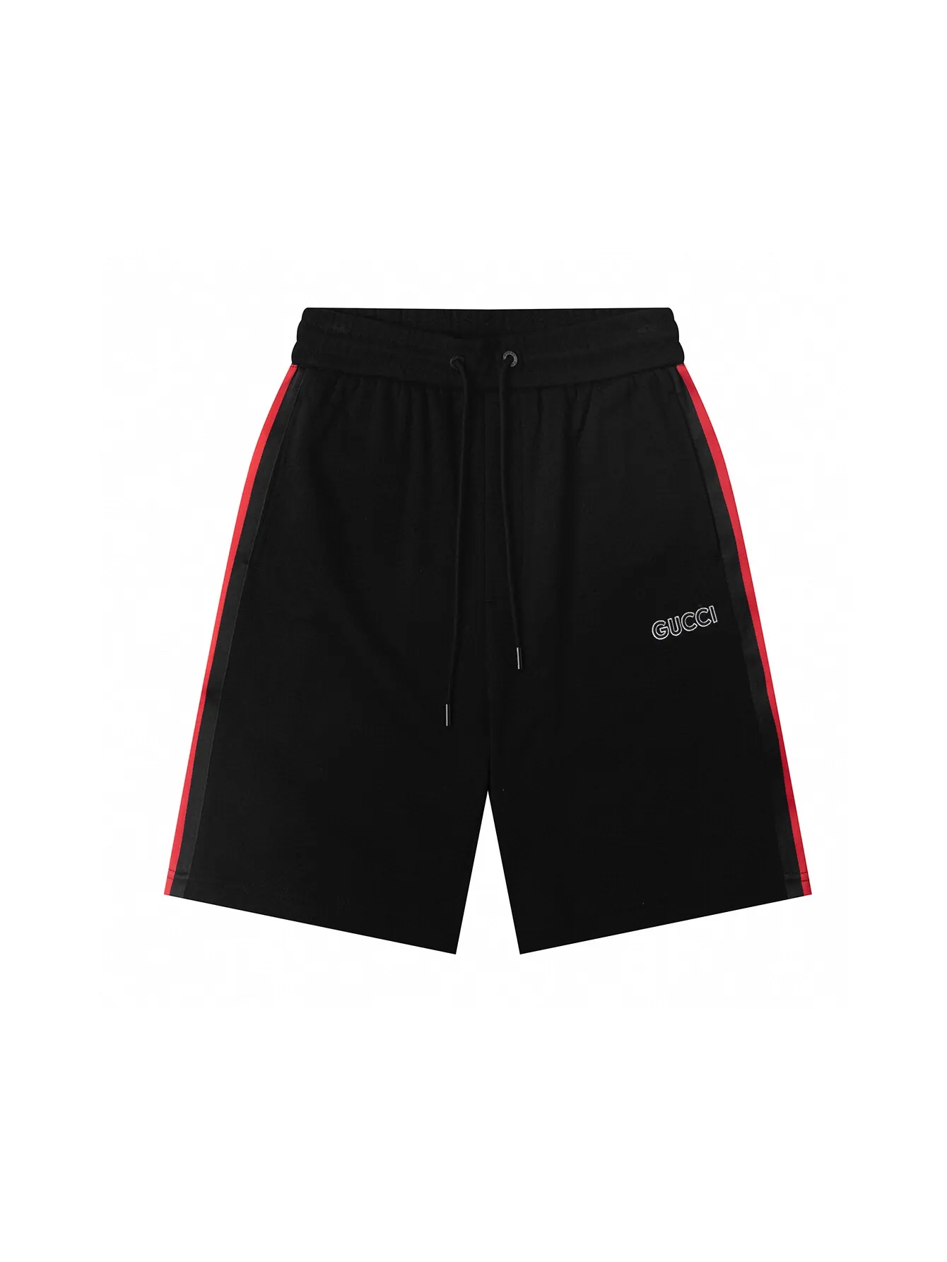 Web Stripe Logo-Embroidered Cotton Shorts D14516525