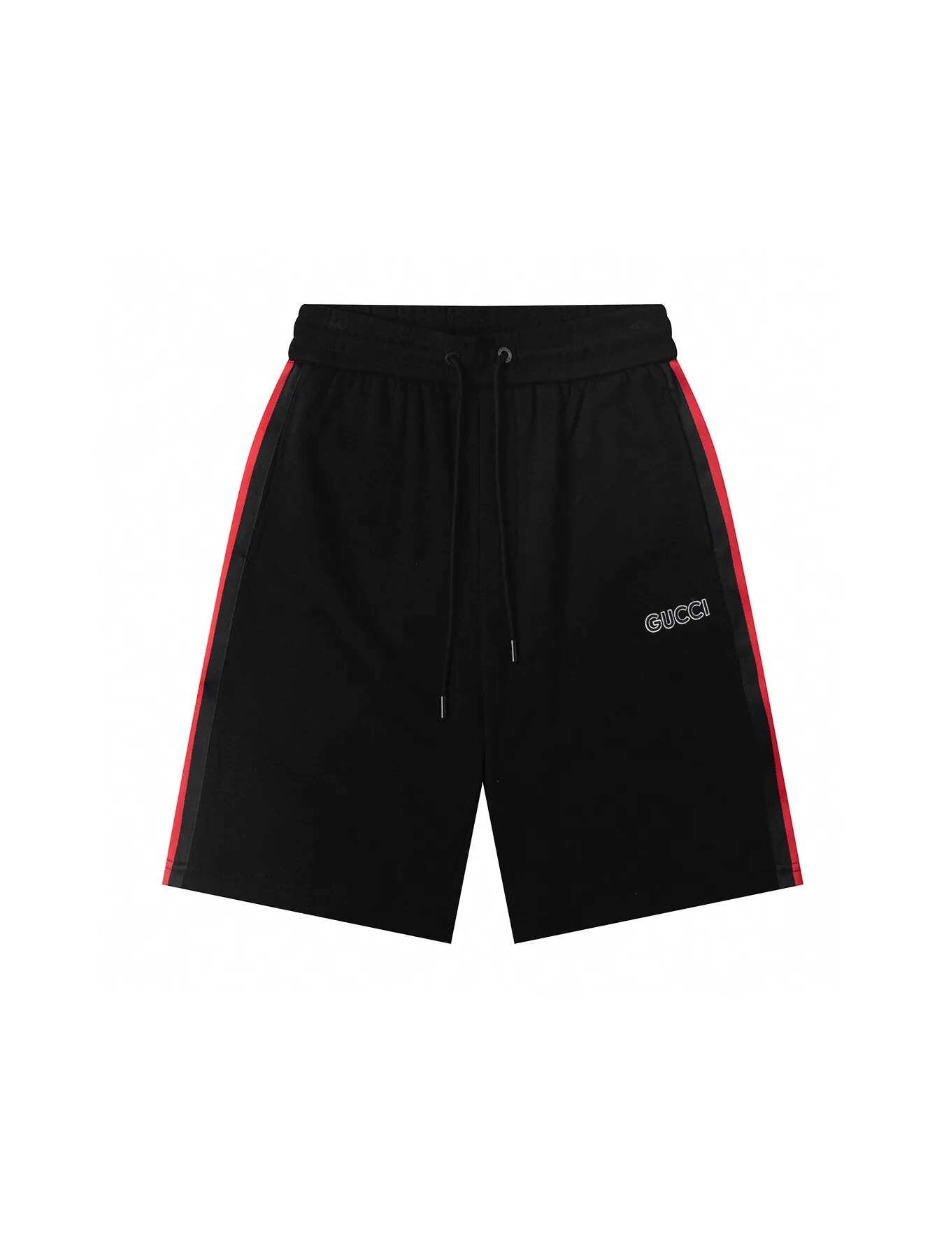 Web Stripe Logo-Embroidered Cotton Shorts D14516525