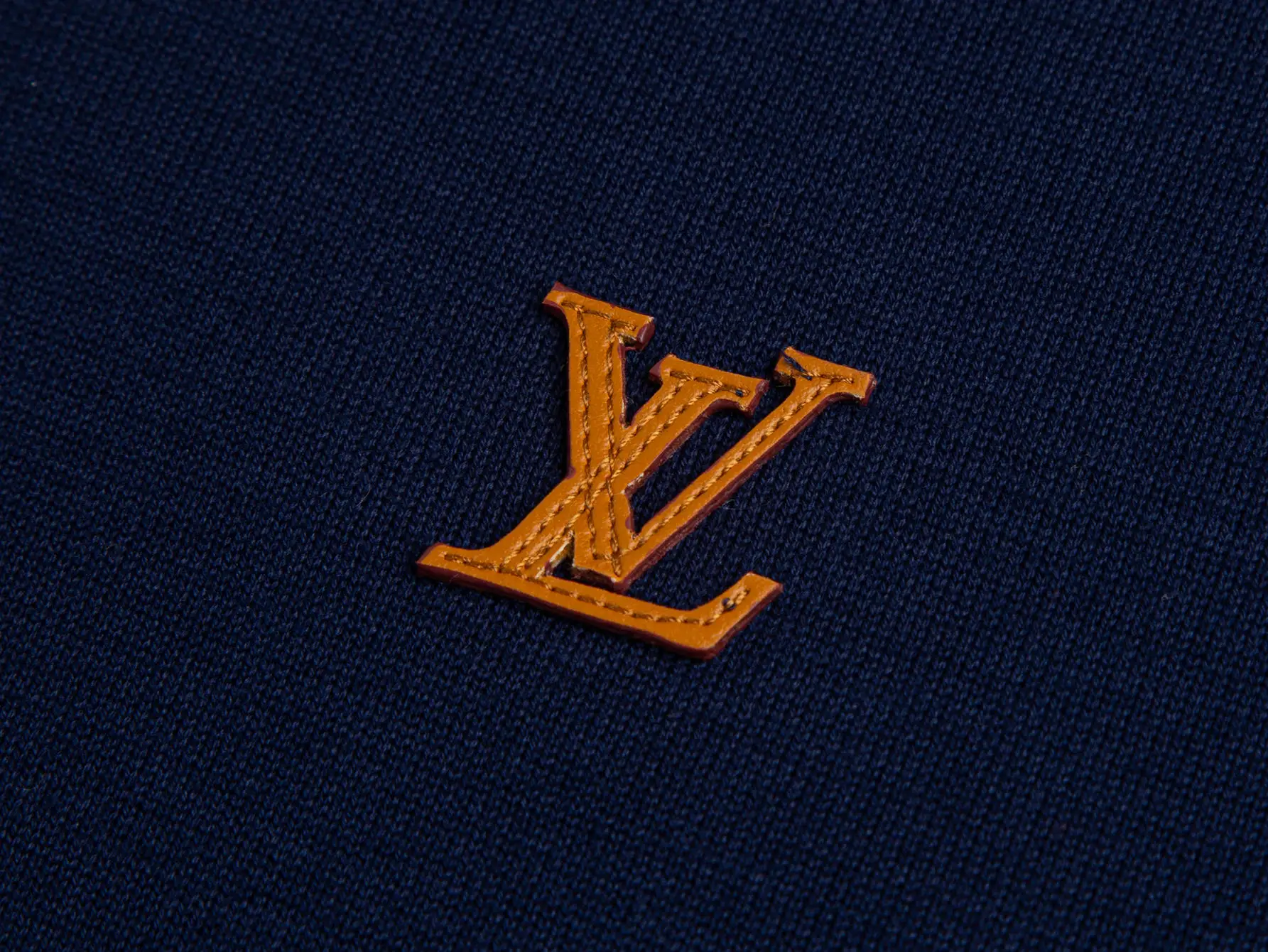 Embroidered Wool-Blend Knit Polo Shirt D14516193 — view 3