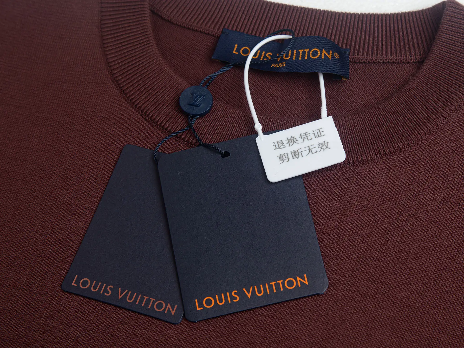 Logo-Embroidered Wool-Blend Knit T-Shirt D14516192 — view 4