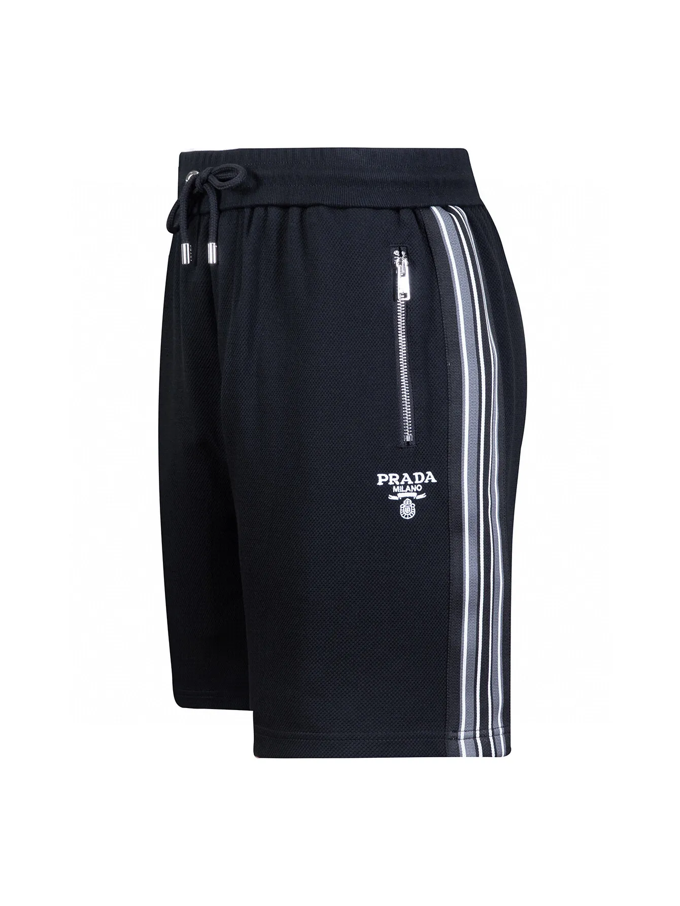 Logo-Embroidered Textured Jersey Shorts D14516524 — view 2