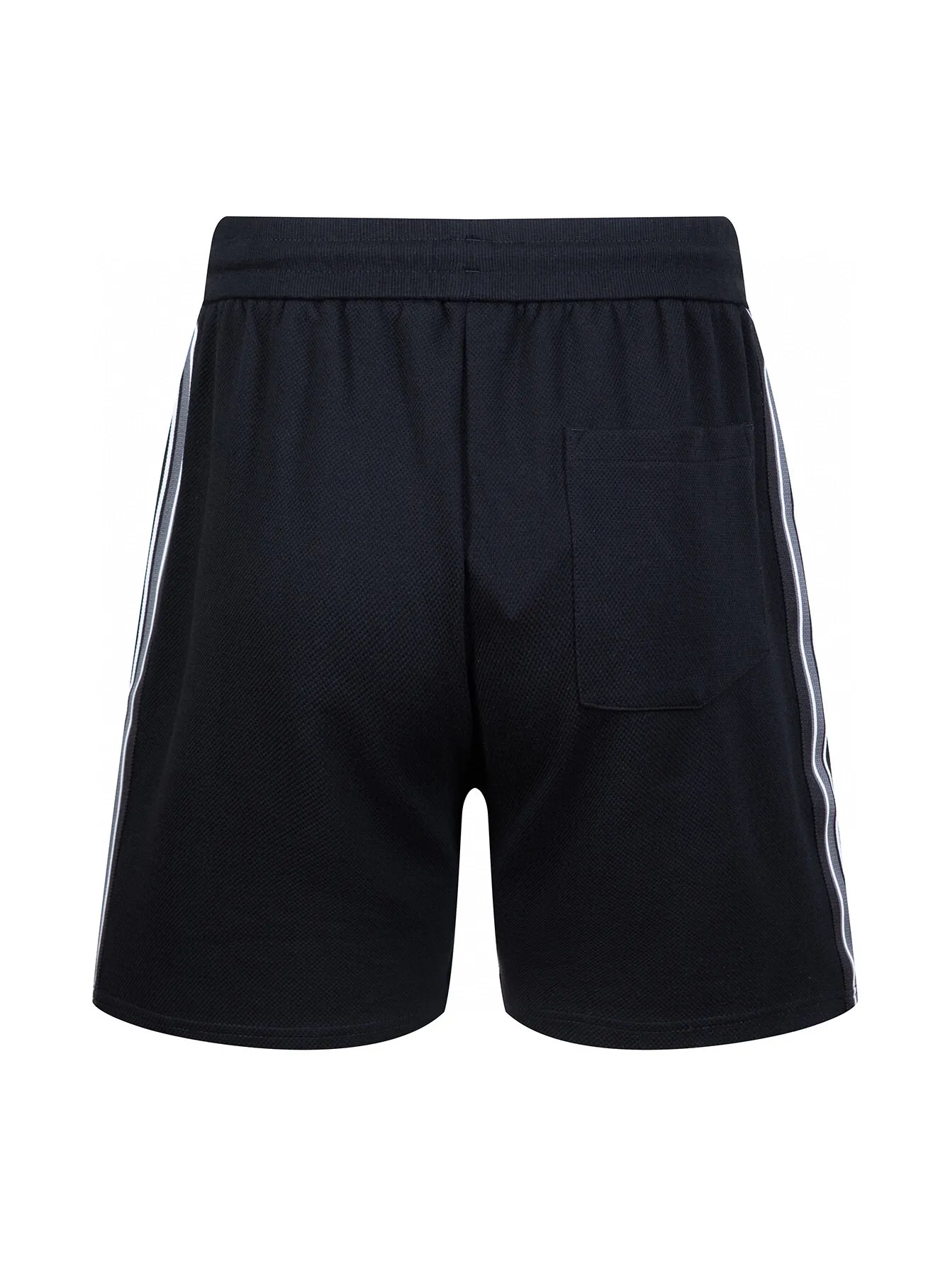 Logo-Embroidered Textured Jersey Shorts D14516524 — view 3