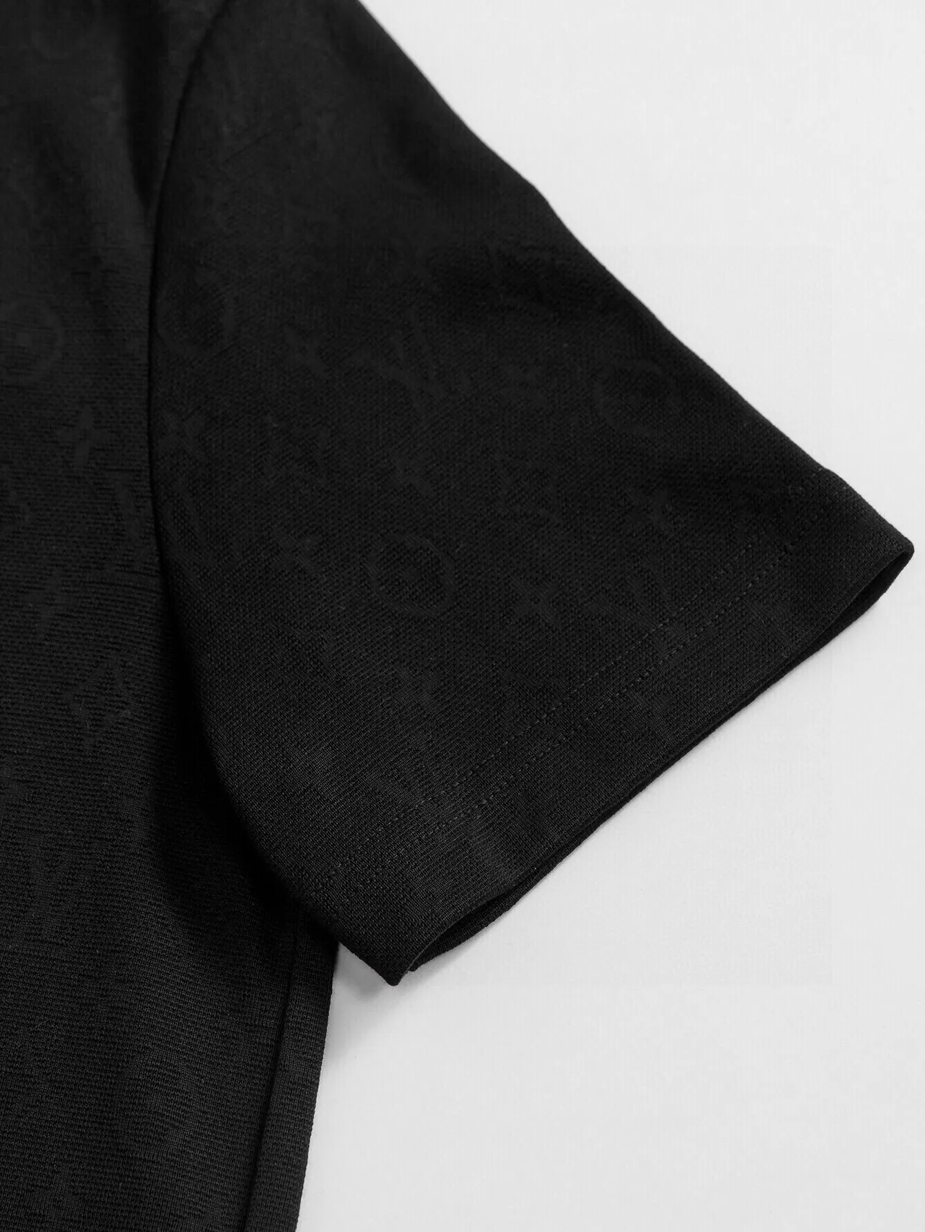Monogram Jacquard Cotton-Blend Polo Shirt D14516228 — view 6