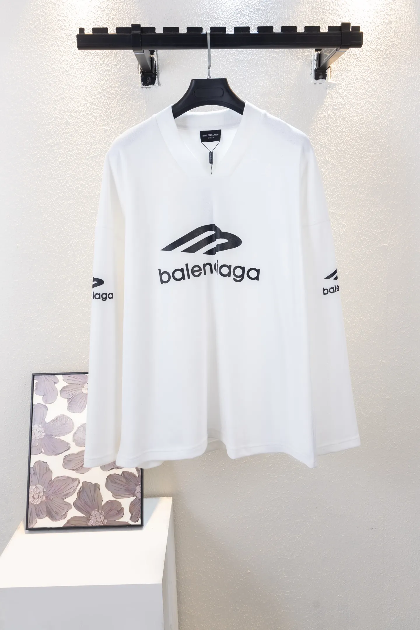 Skiwear Oversized V-Neck Long-Sleeve T-Shirt D14812662