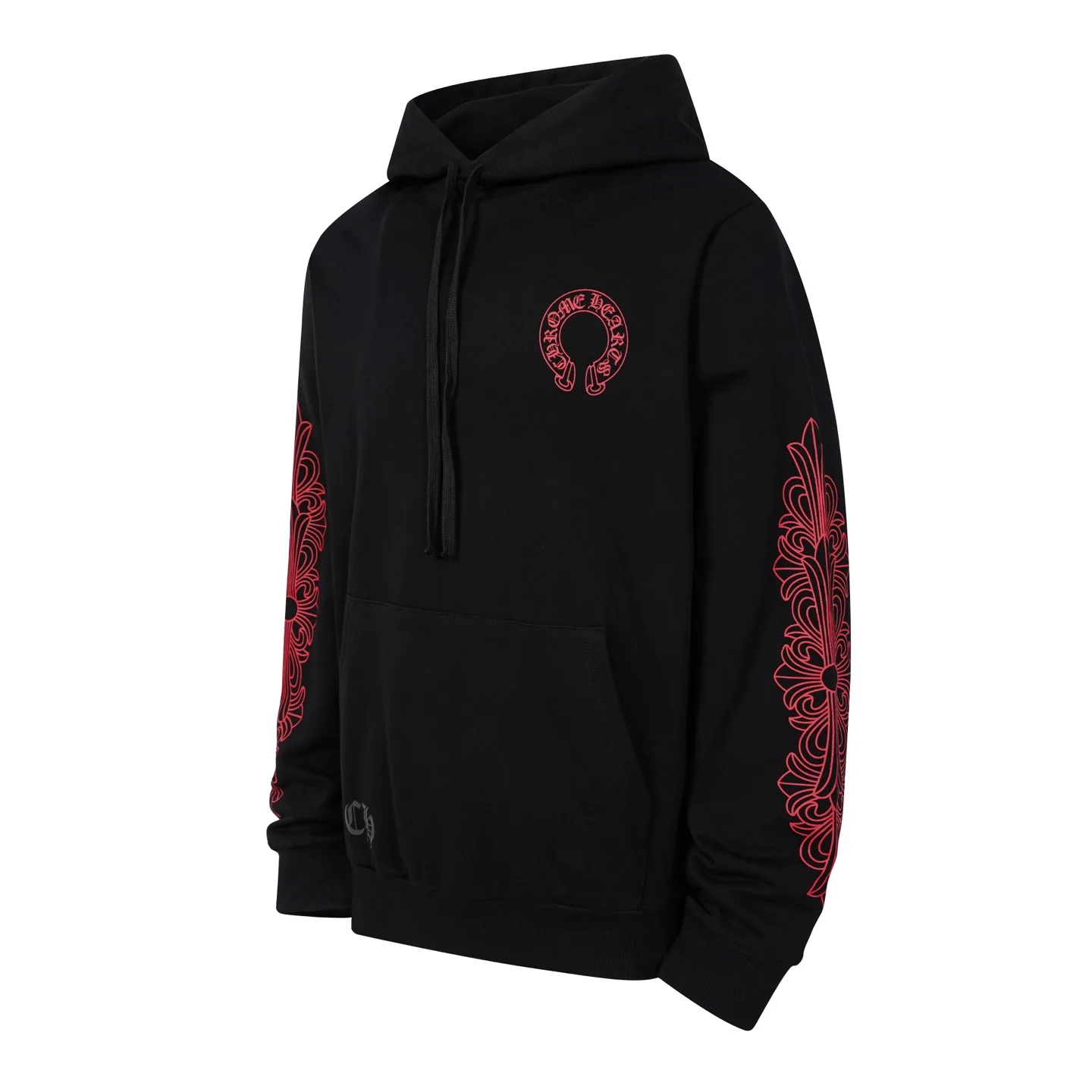 Horseshoe Logo Print Cotton-Blend Hoodie D15022541 — view 2