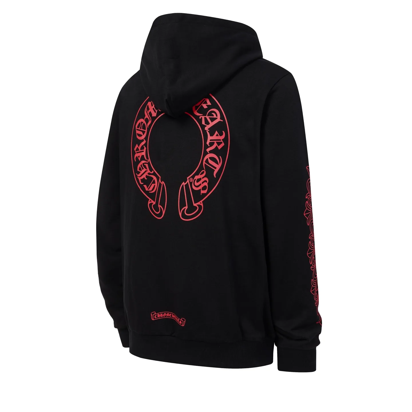 Horseshoe Logo Print Cotton-Blend Hoodie D15022541 — view 3