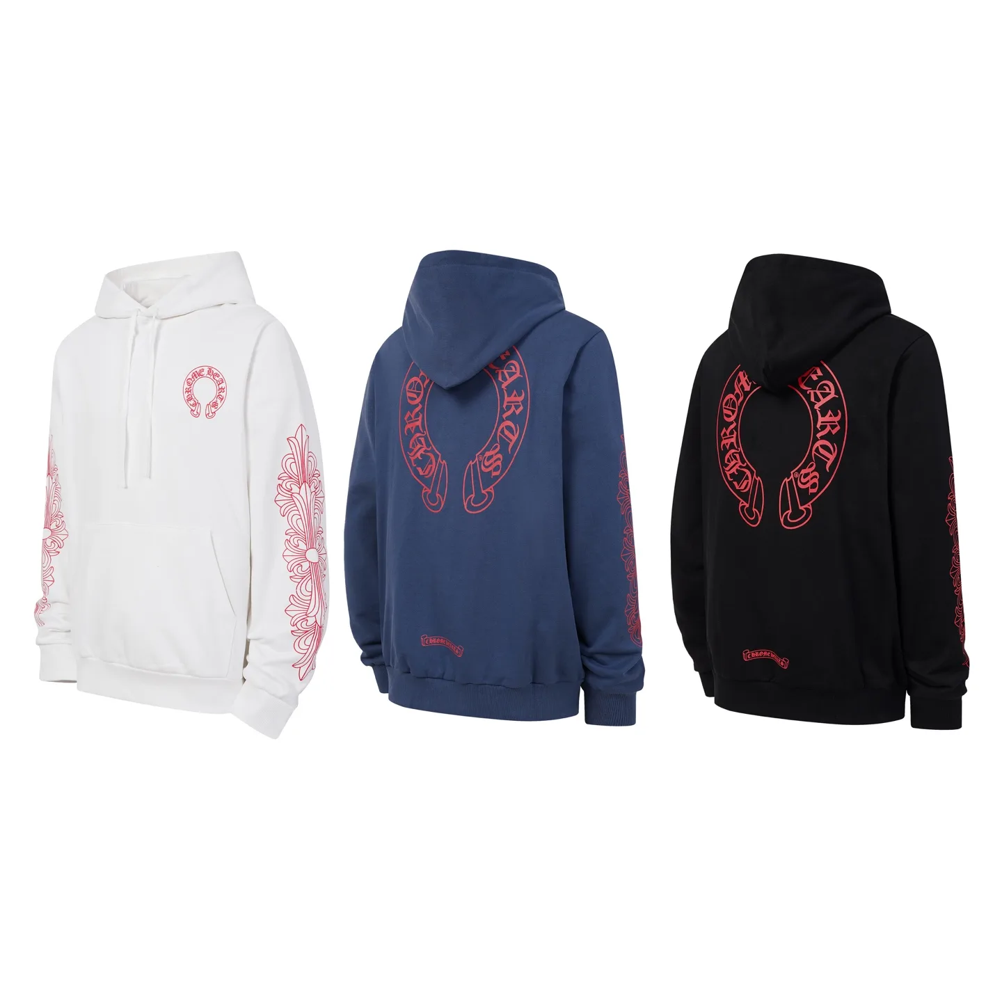 Horseshoe Logo Print Cotton-Blend Hoodie D15022543