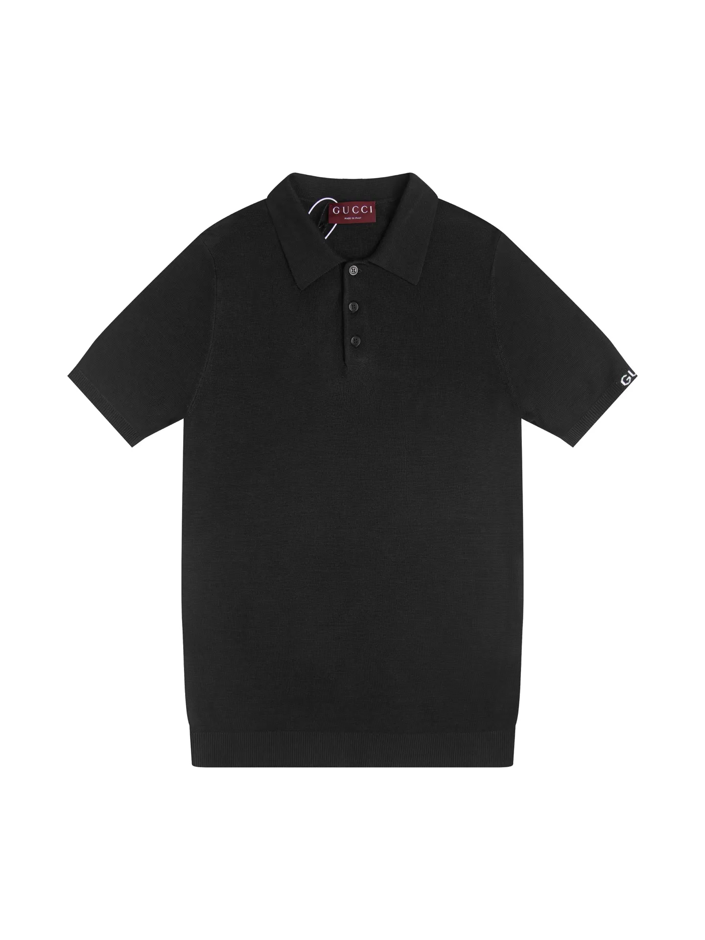 Logo-Embroidered Wool-Blend Knit Polo Shirt D15016240