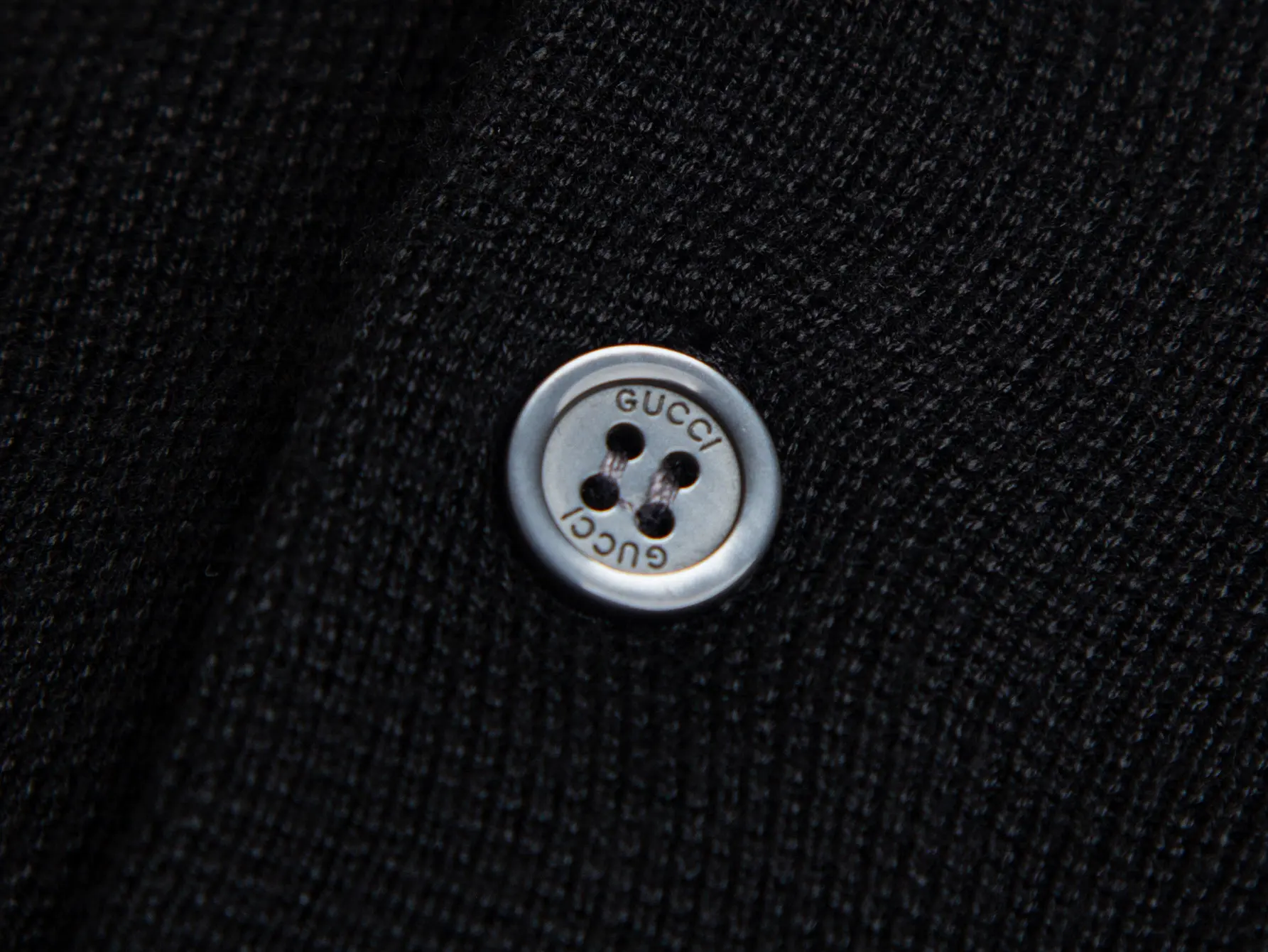 Logo-Embroidered Wool-Blend Knit Polo Shirt D15016240 — view 7