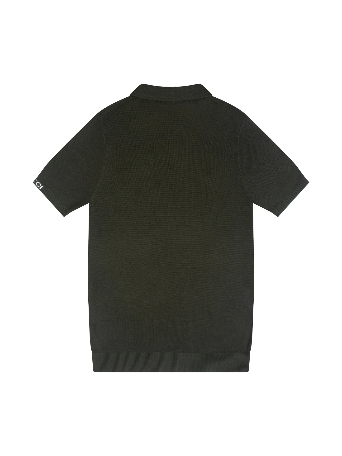 Logo-Embroidered Wool-Blend Knit Polo Shirt D15016239 — view 2