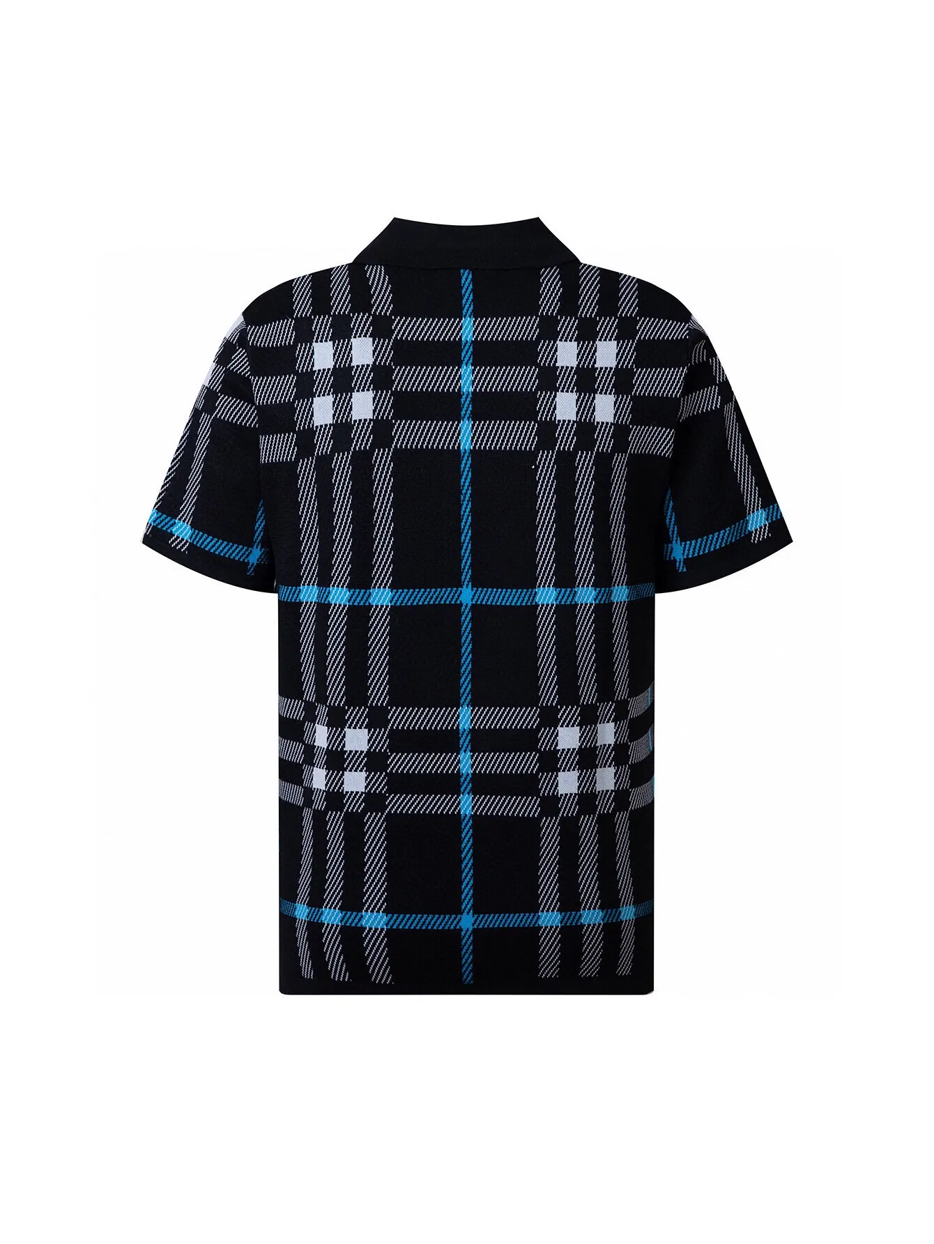 Check Wool Knit Polo Shirt D15016354 — view 2