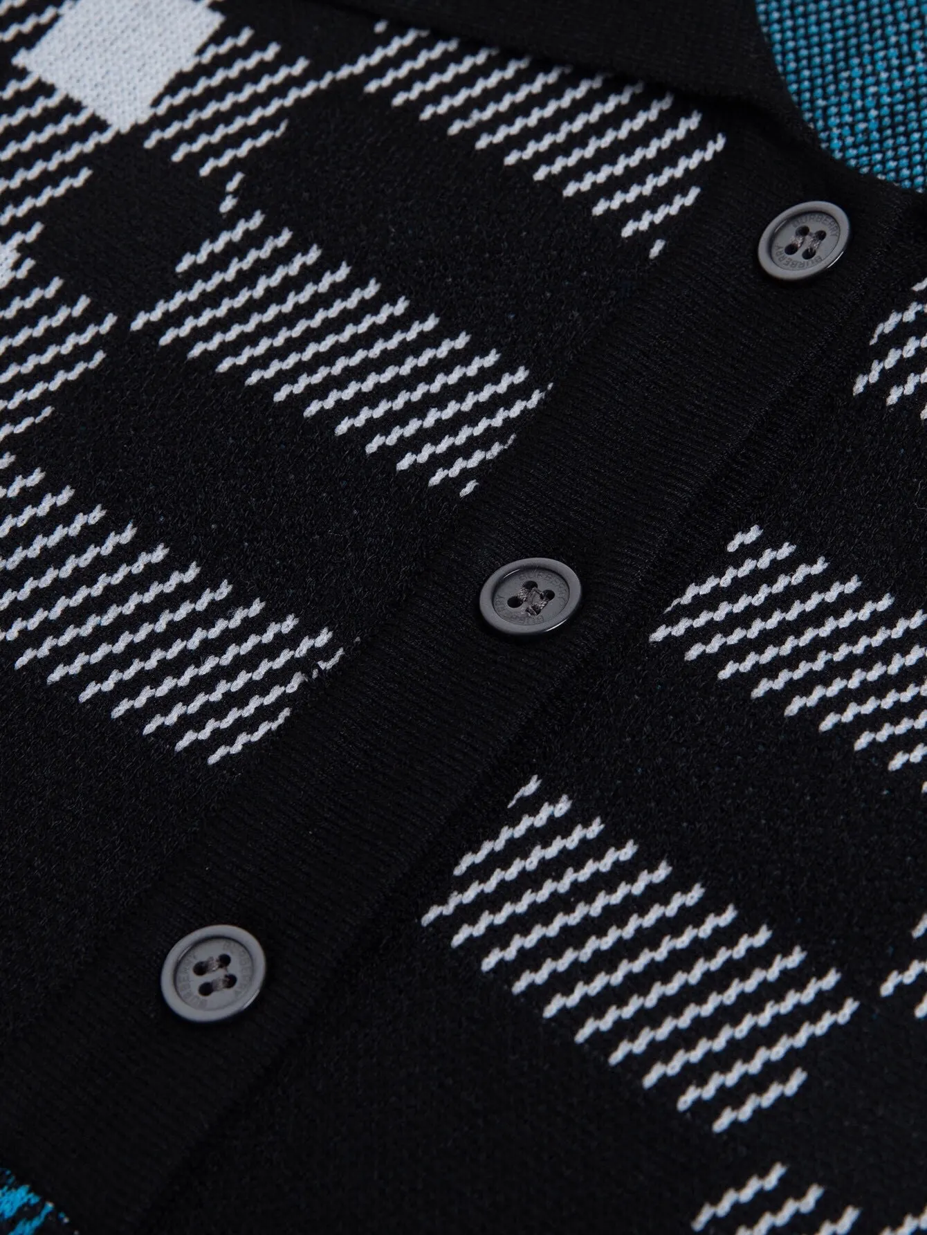 Check Wool Knit Polo Shirt D15016354 — view 4