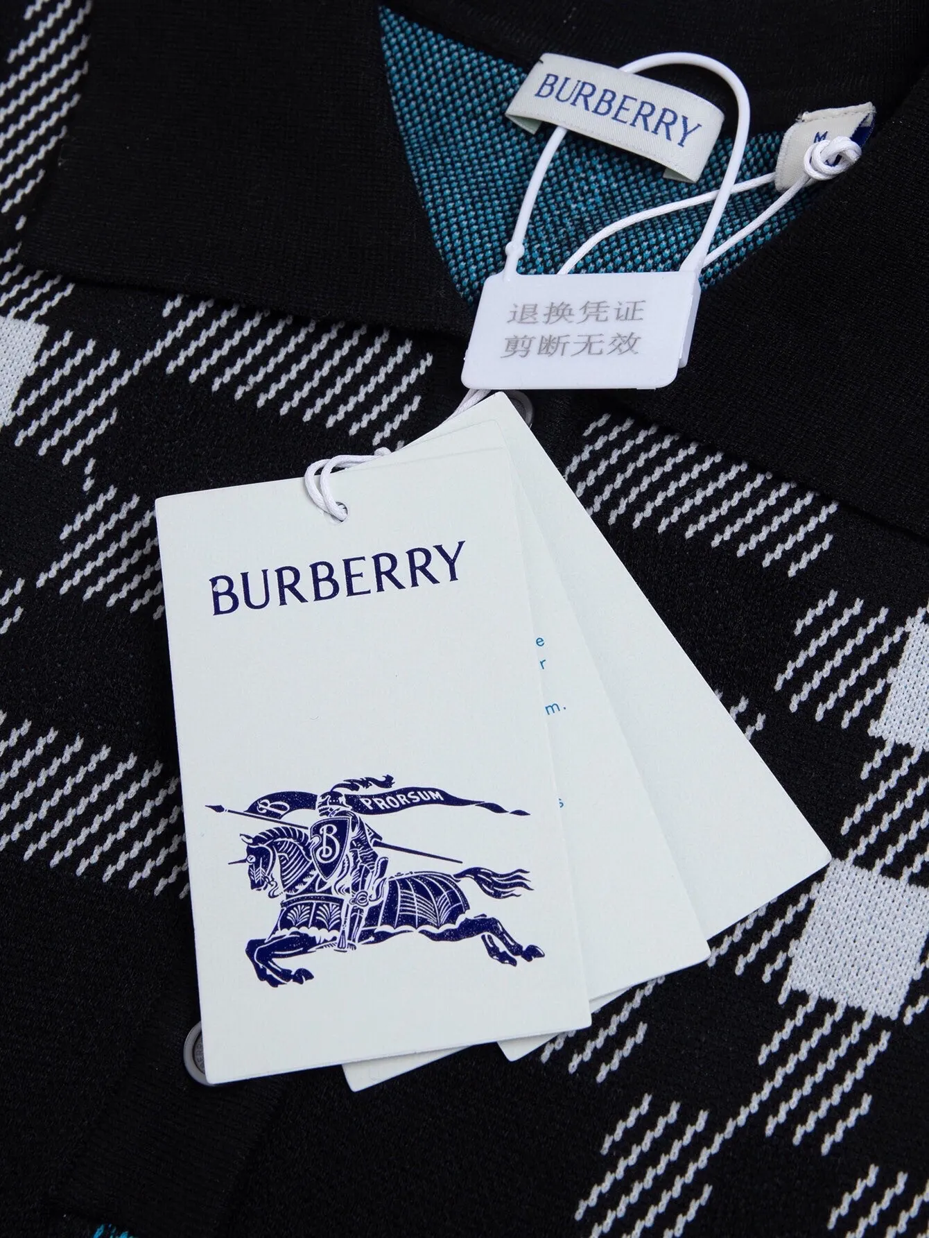 Check Wool Knit Polo Shirt D15016354 — view 5