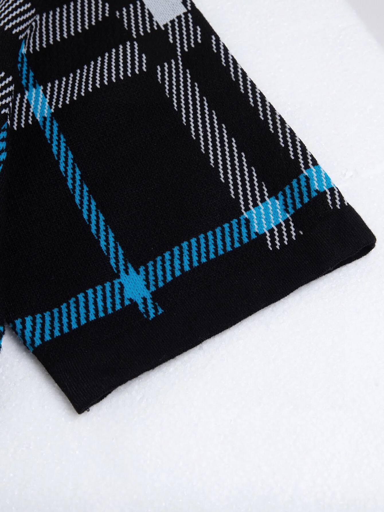 Check Wool Knit Polo Shirt D15016354 — view 7