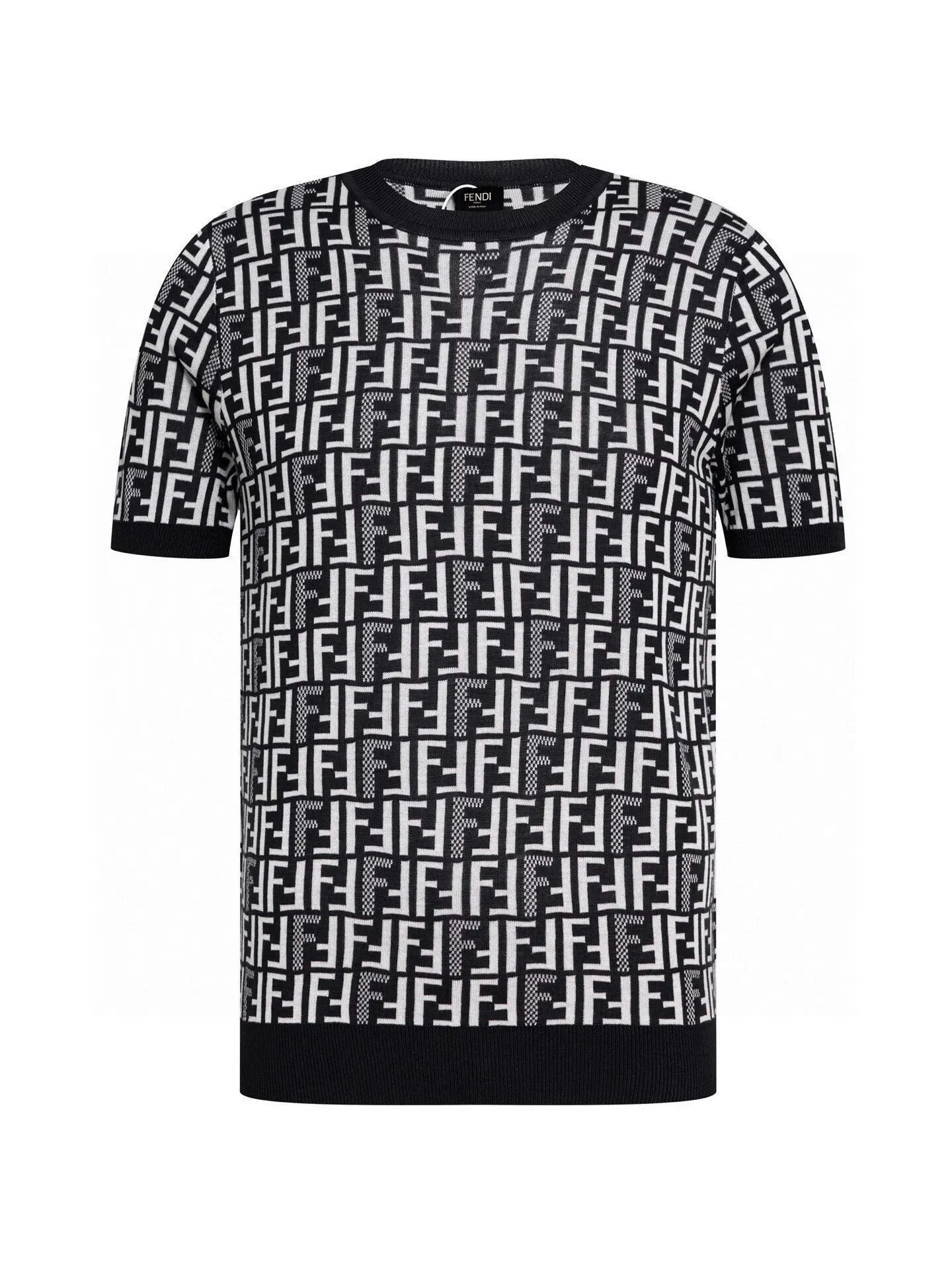FF Monogram Jacquard Knit T-Shirt D15016514