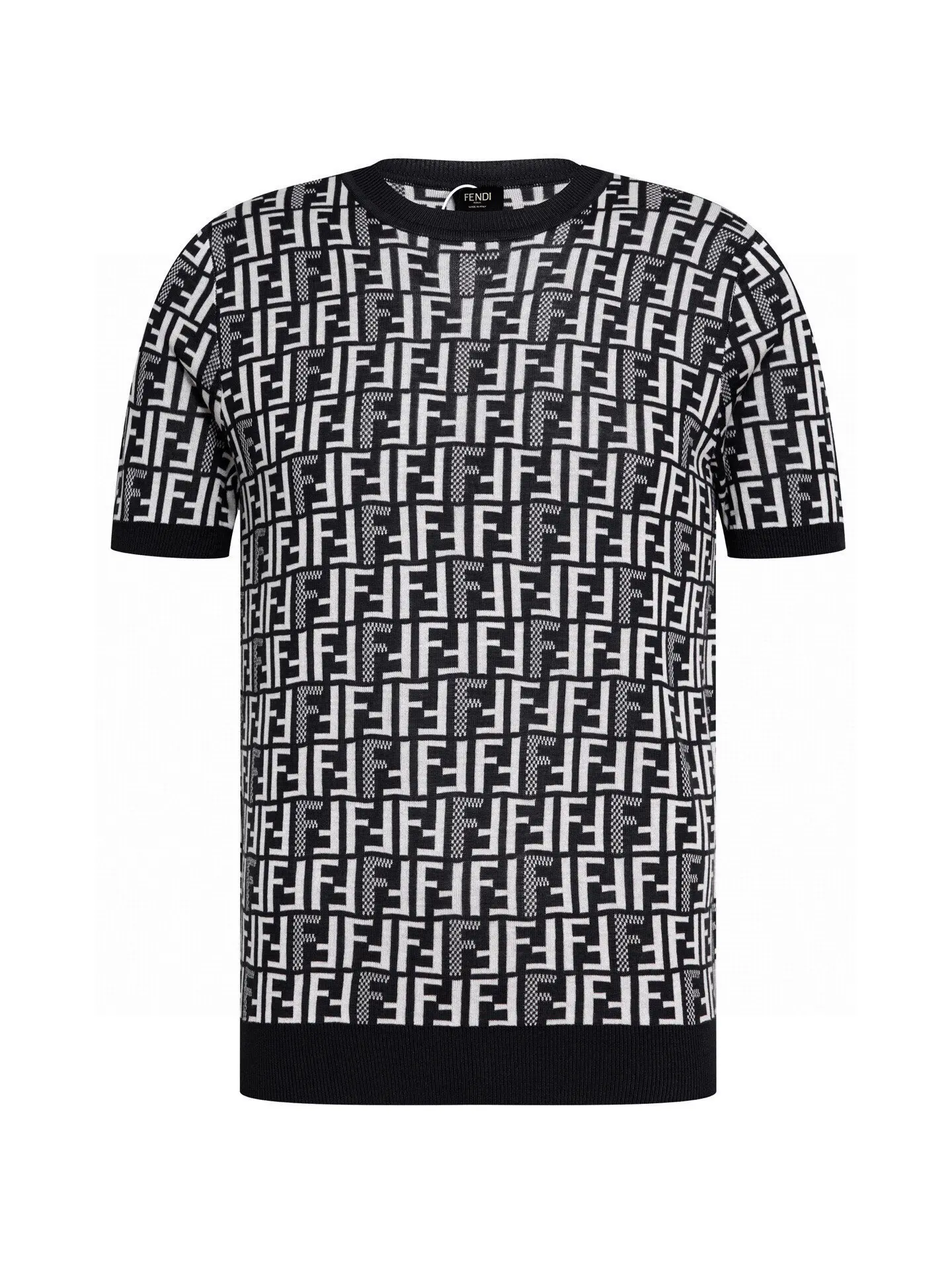 FF Monogram Jacquard Knit T-Shirt D15016514