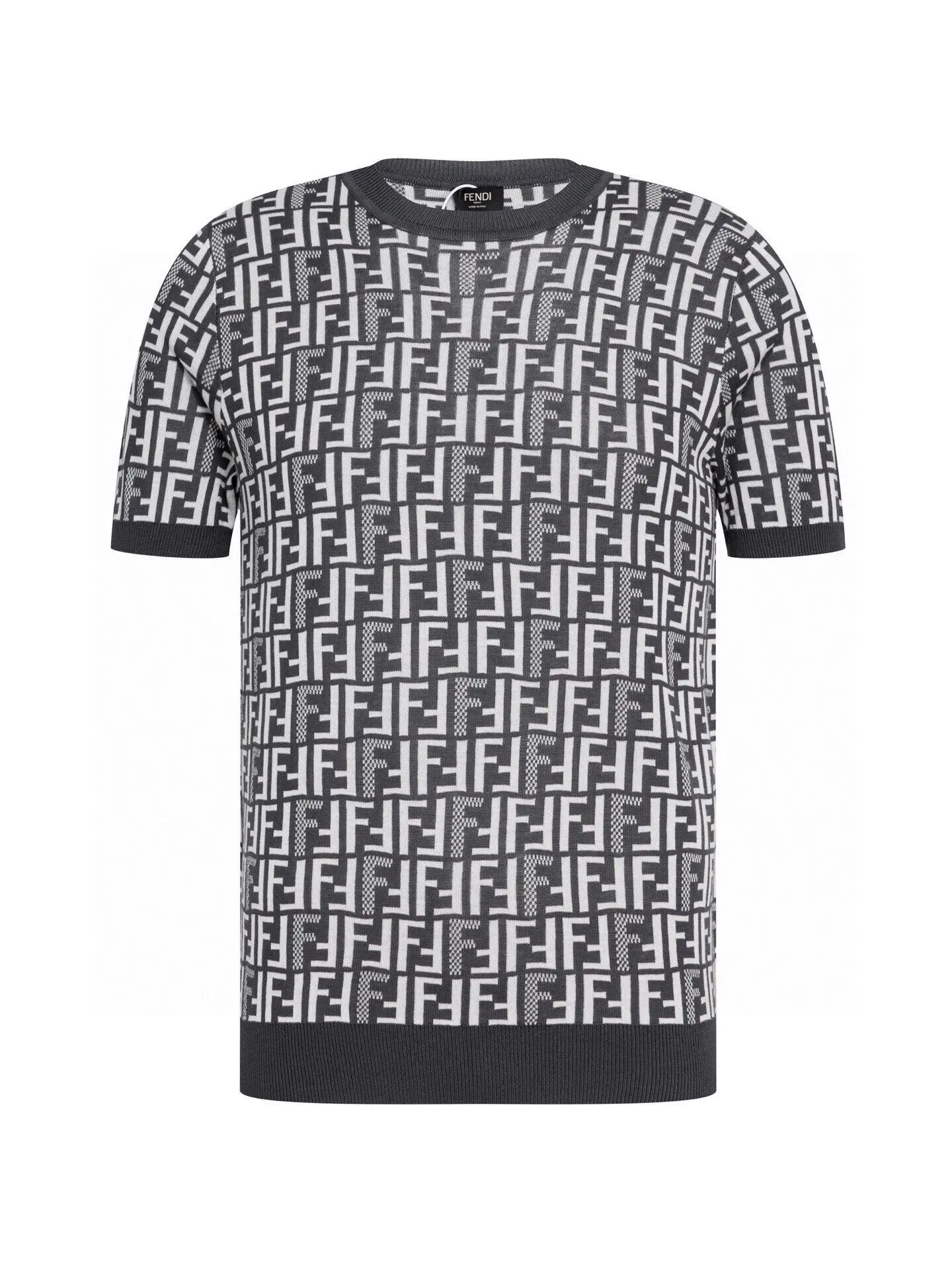 FF Monogram Jacquard Knit T-Shirt D15016515
