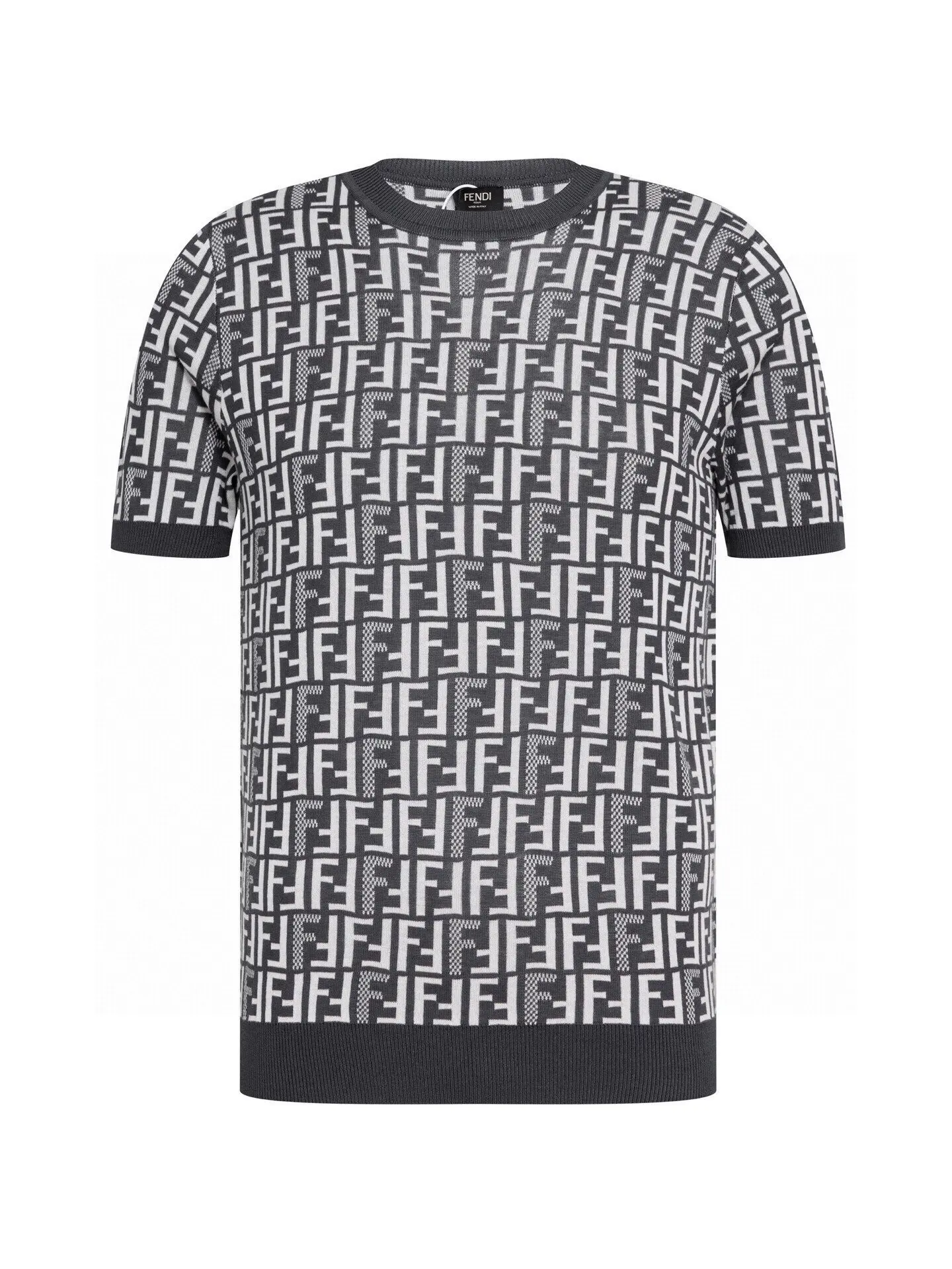 FF Monogram Jacquard Knit T-Shirt D15016515