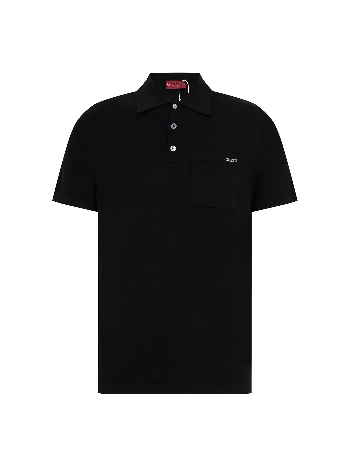 Logo-Embroidered Wool Knit Polo Shirt D15016522