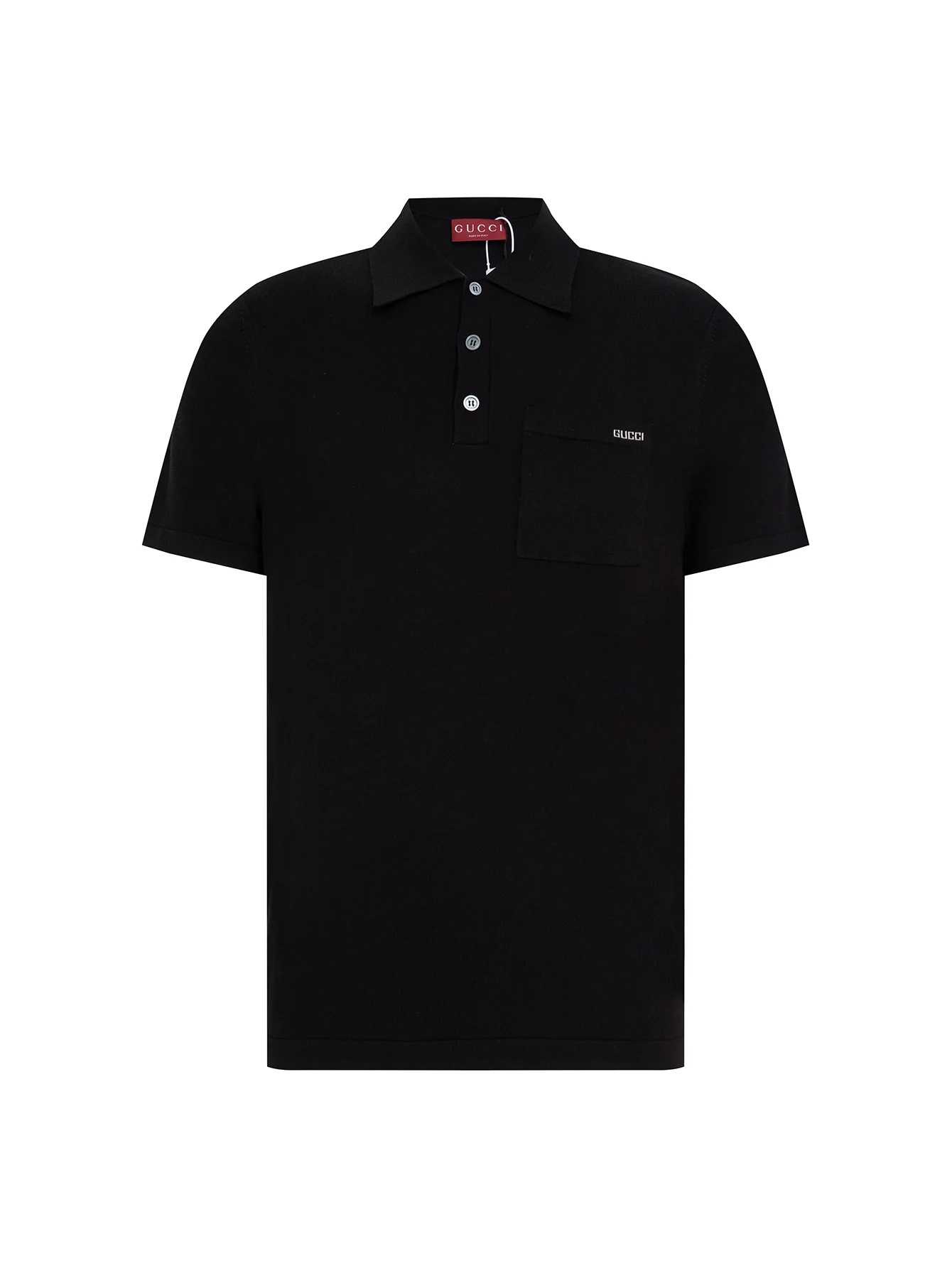 Logo-Embroidered Wool Knit Polo Shirt D15016522