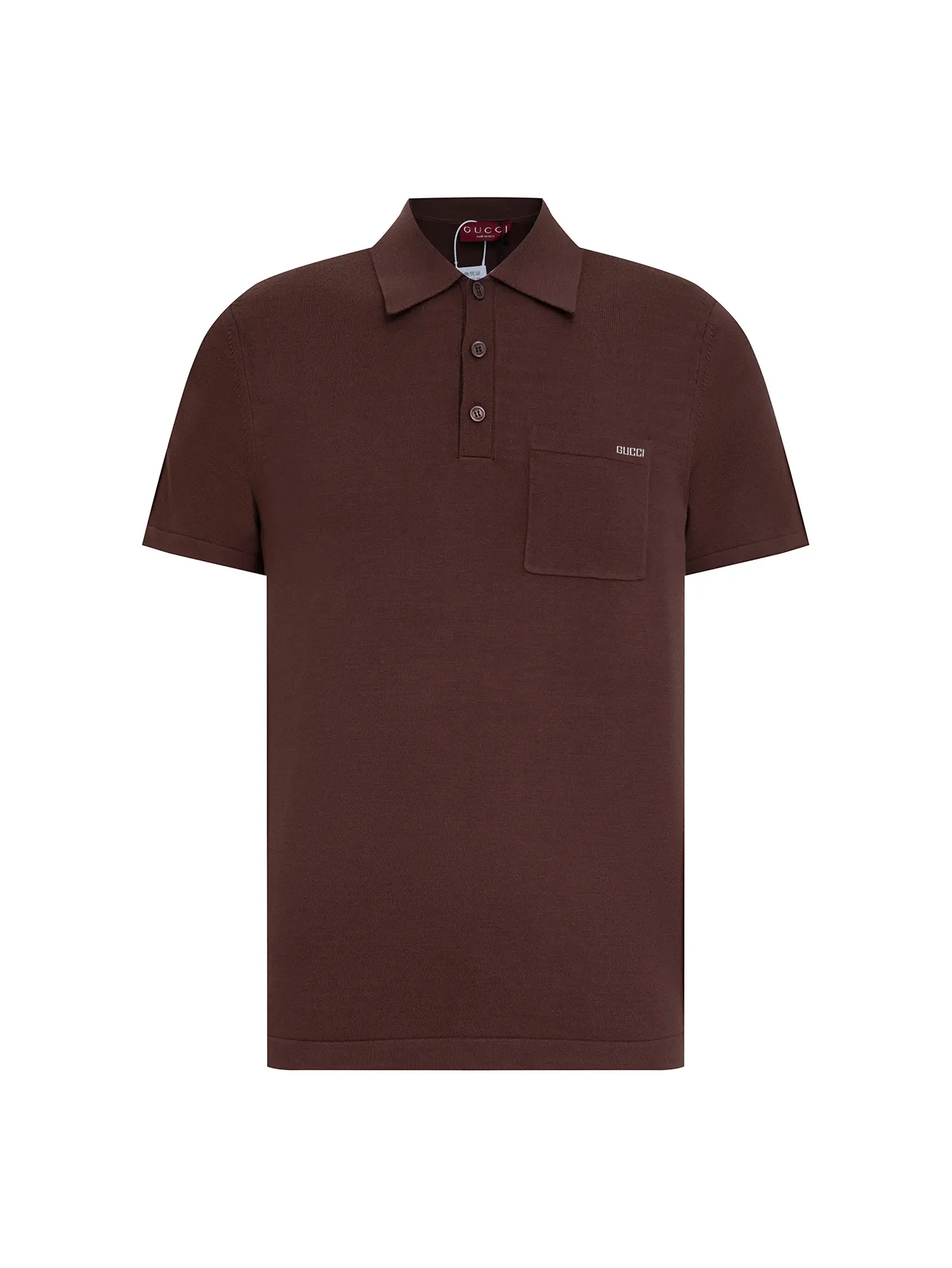 Logo-Embroidered Wool Knit Polo Shirt D15016521