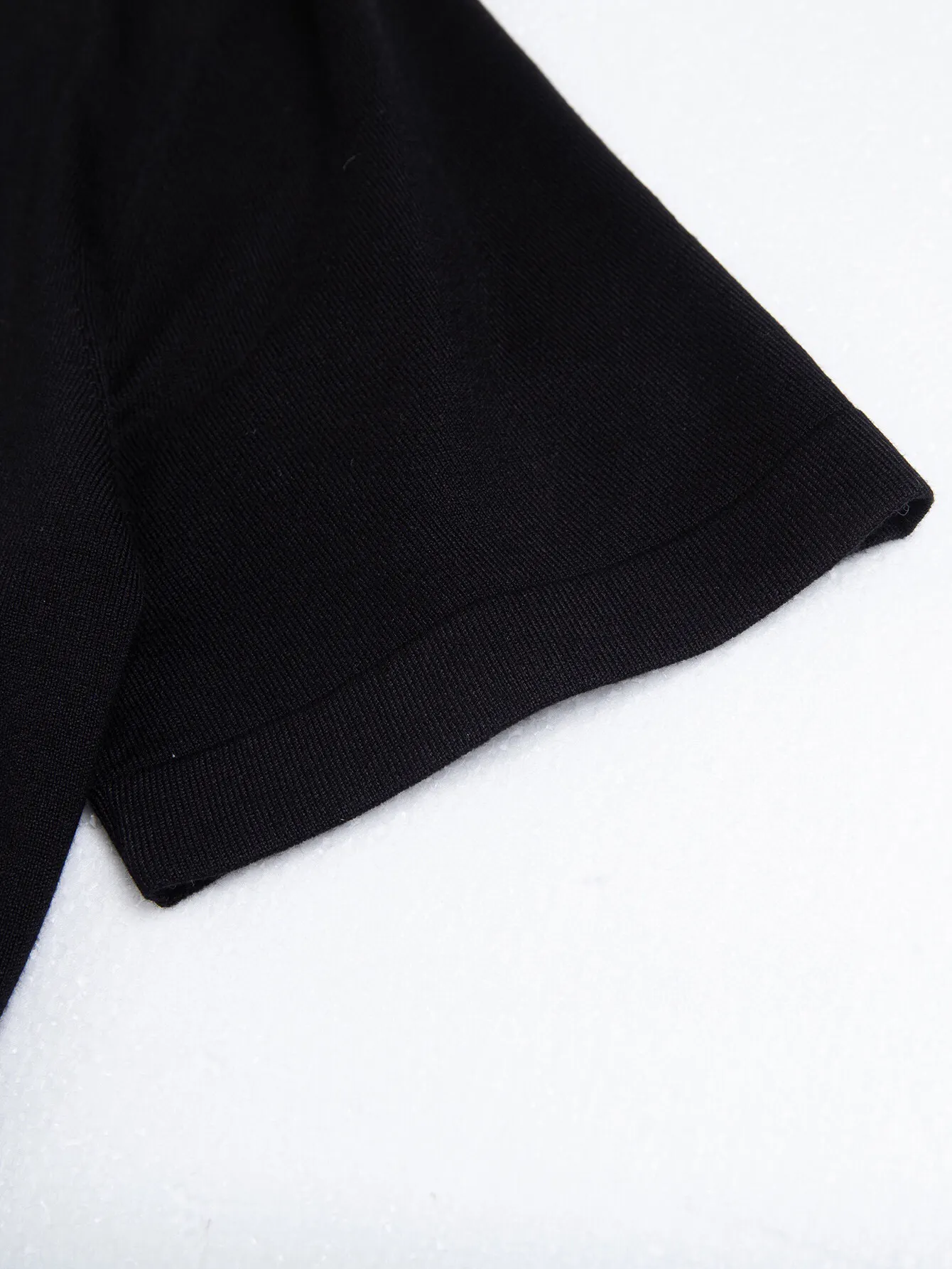 Web-Stripe Trim Wool Polo Shirt D15016336 — view 7