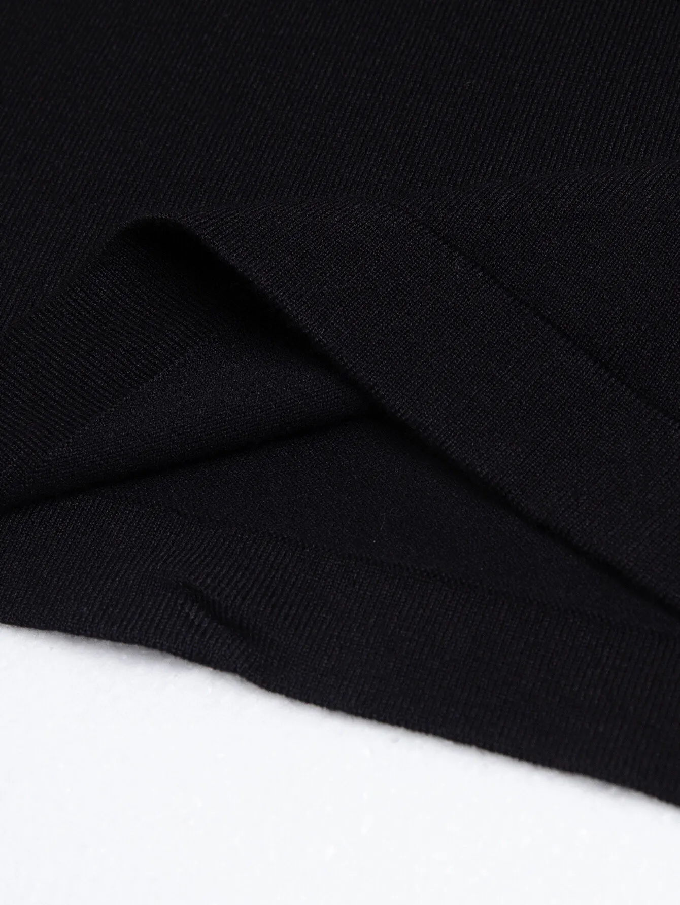 Web-Stripe Trim Wool Polo Shirt D15016336 — view 8