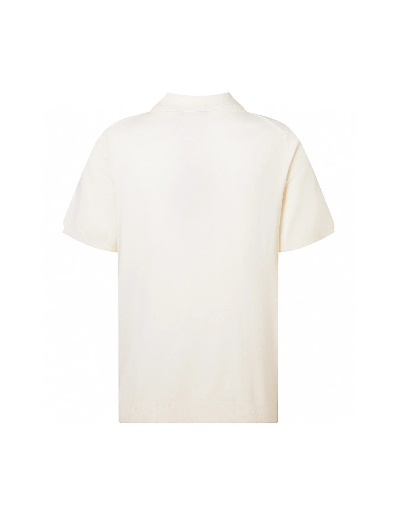 Logo-Embroidered Wool Knit Polo Shirt D15016184 — view 2