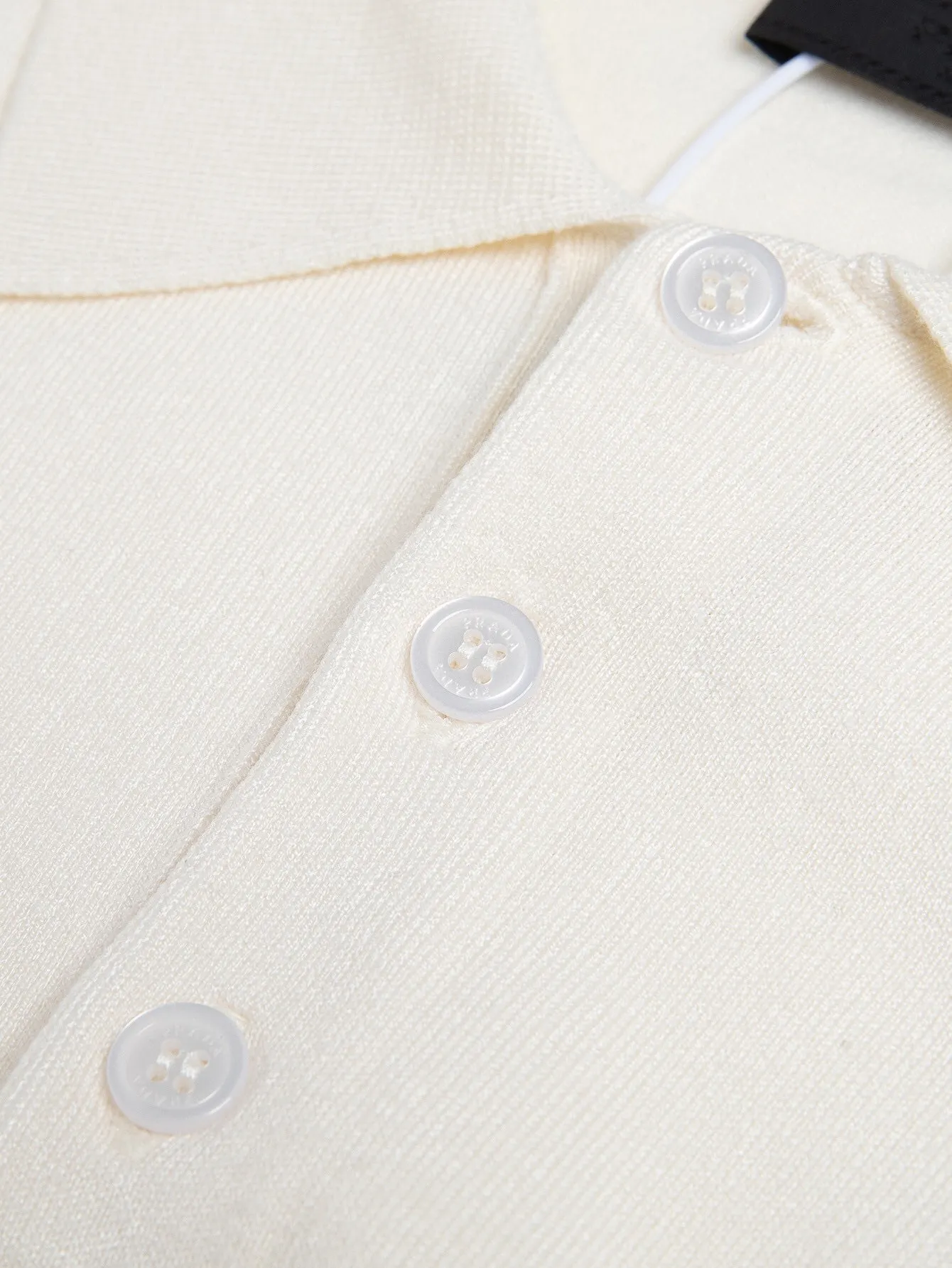 Logo-Embroidered Wool Knit Polo Shirt D15016184 — view 5