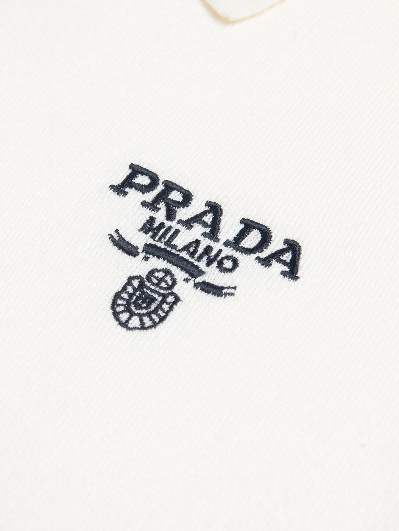 Logo-Embroidered Wool Knit Polo Shirt D15016184 — view 6