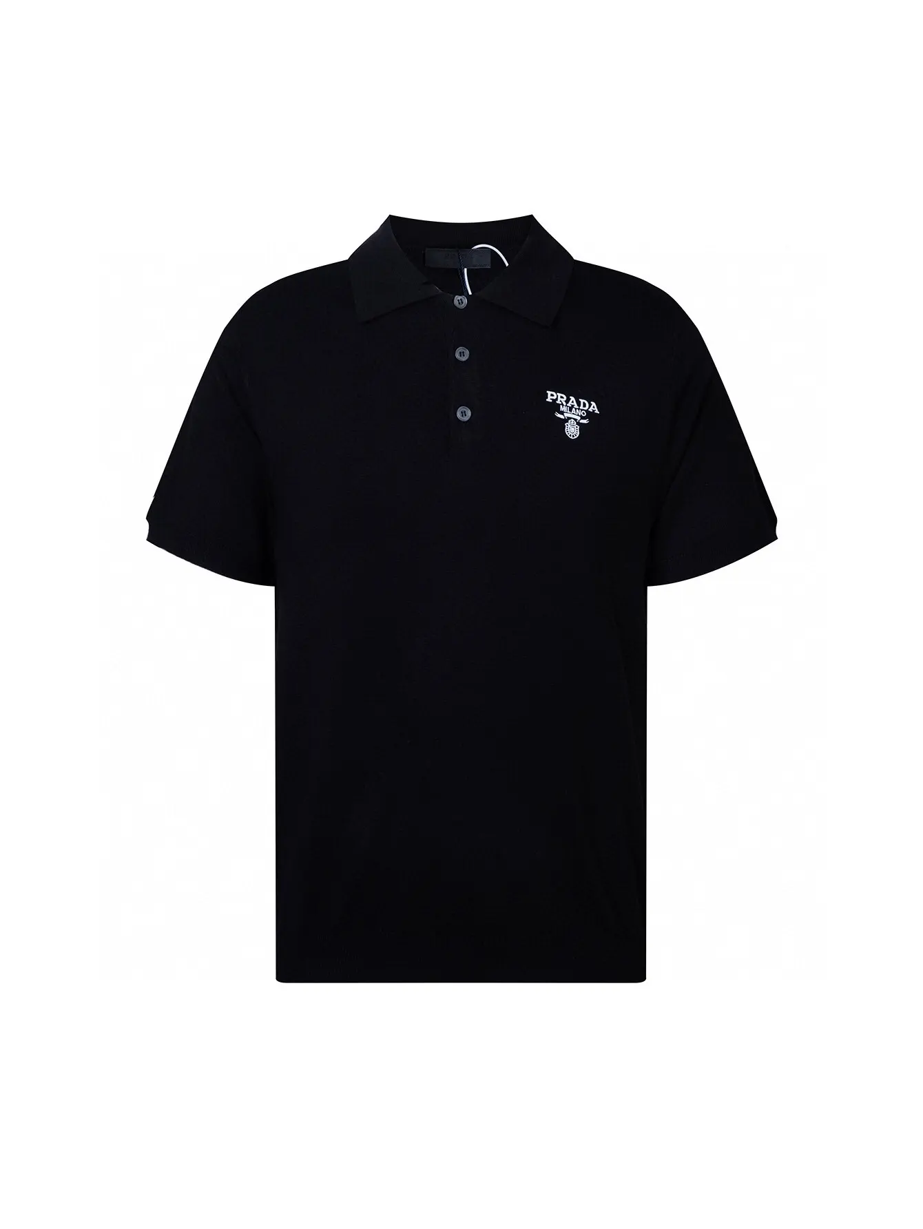 Logo-Embroidered Wool Knit Polo Shirt D15016183