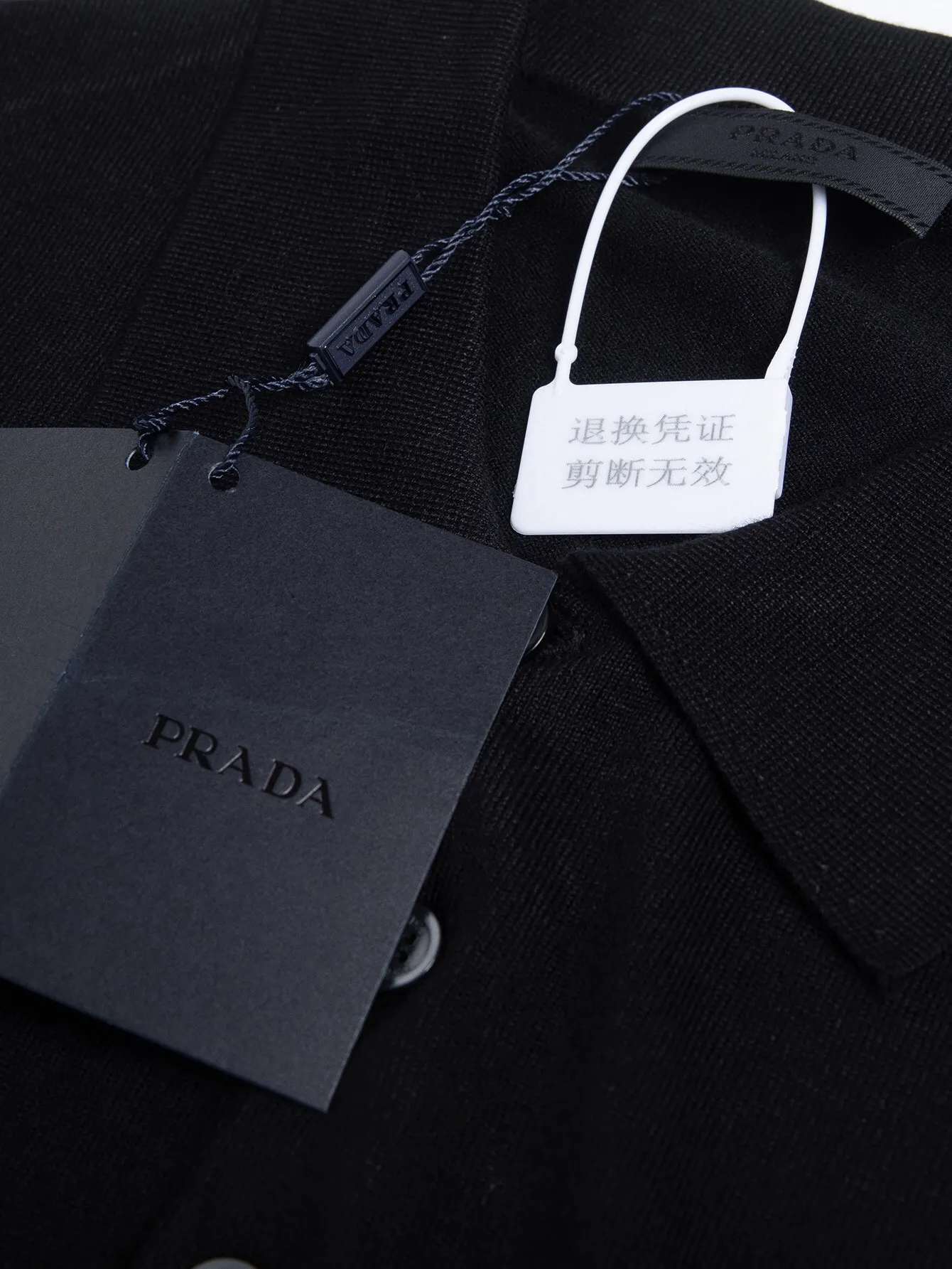 Logo-Embroidered Wool Knit Polo Shirt D15016183 — view 5