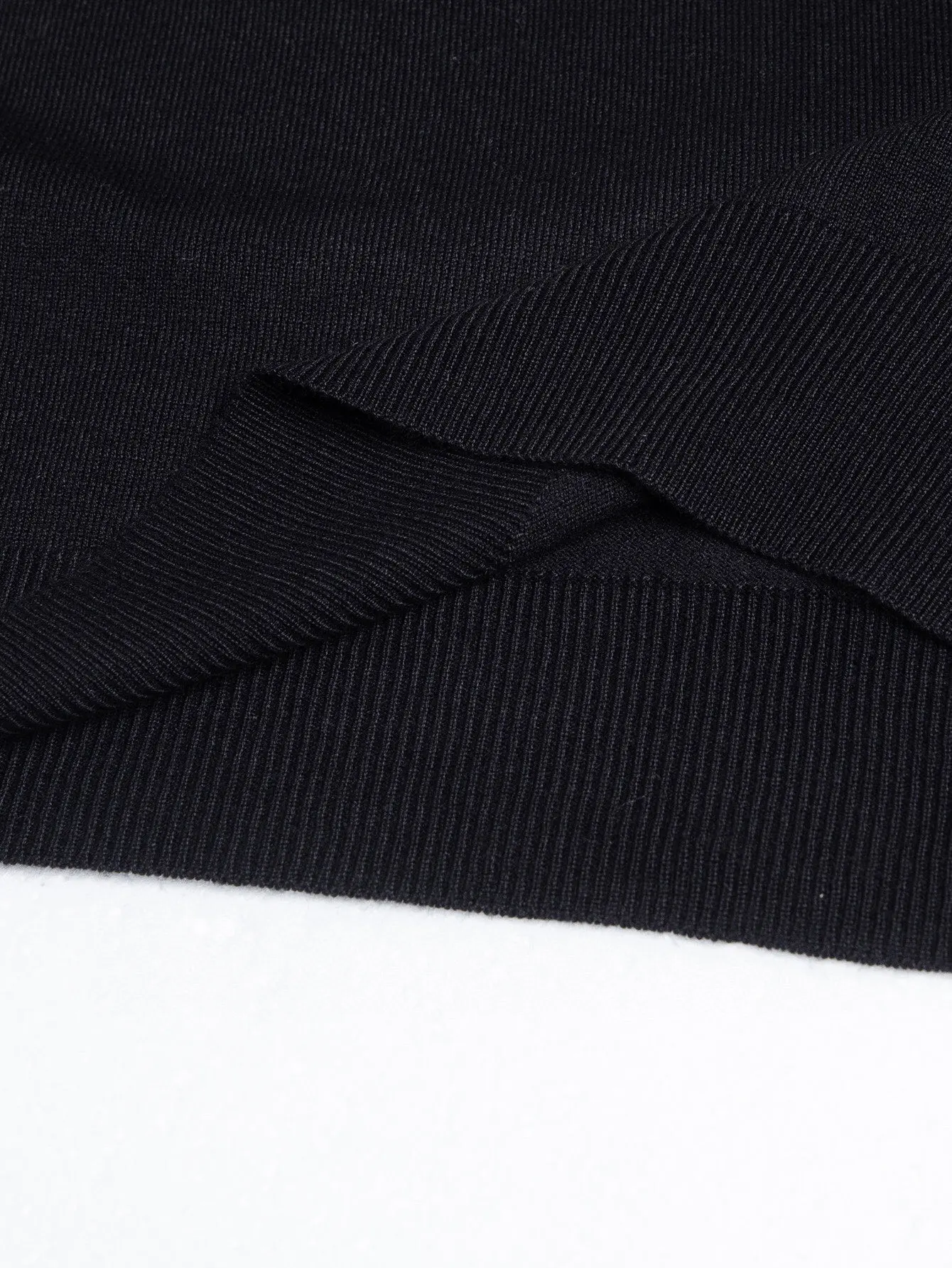Logo-Embroidered Wool Knit Polo Shirt D15016183 — view 9