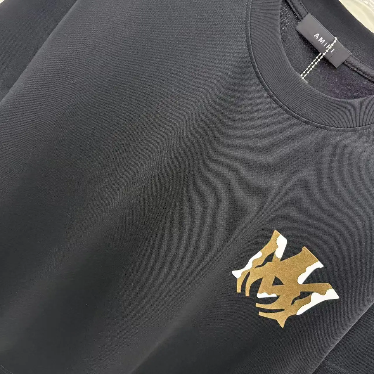Logo Flocked Cotton T-Shirt D15014348 — view 5