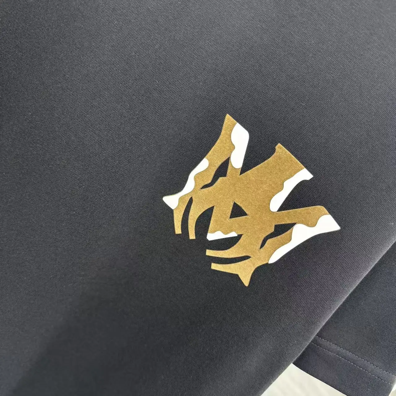 Logo Flocked Cotton T-Shirt D15014348 — view 6
