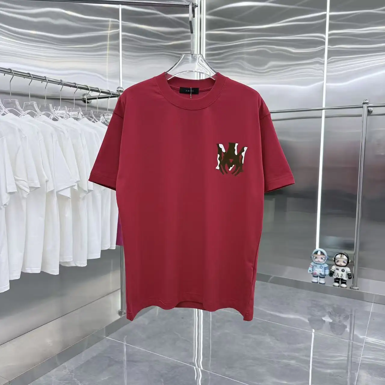 Logo Flocked Cotton-Jersey T-Shirt D15014349