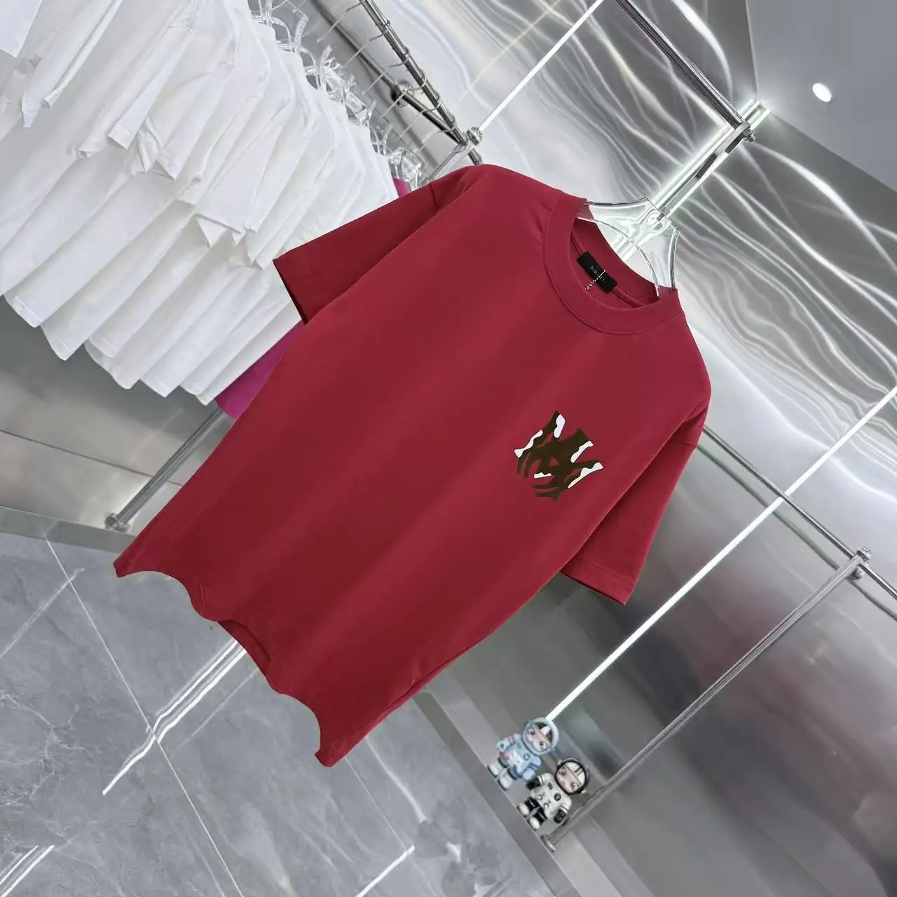 Logo Flocked Cotton-Jersey T-Shirt D15014349 — view 2