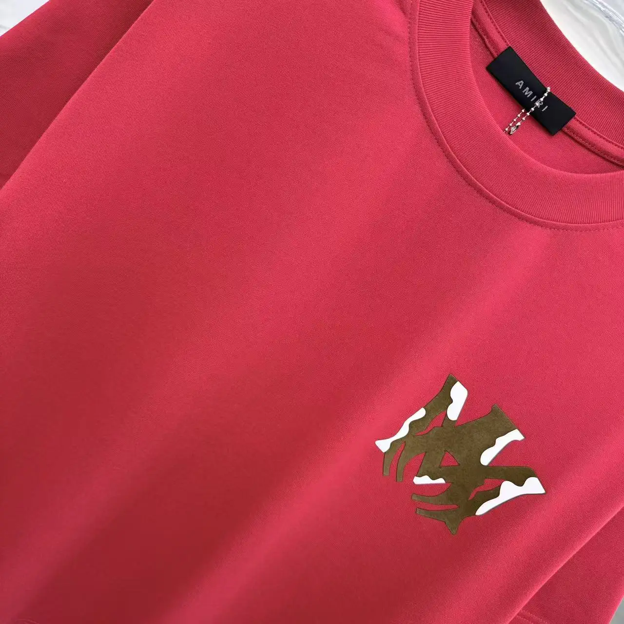 Logo Flocked Cotton-Jersey T-Shirt D15014349 — view 5