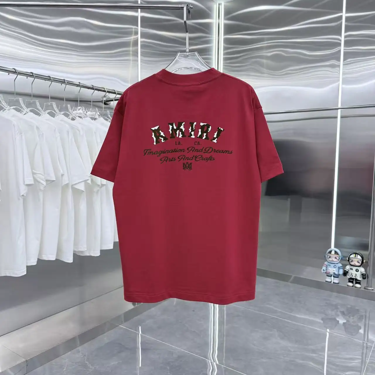 Logo Flocked Cotton-Jersey T-Shirt D15014349 — view 7