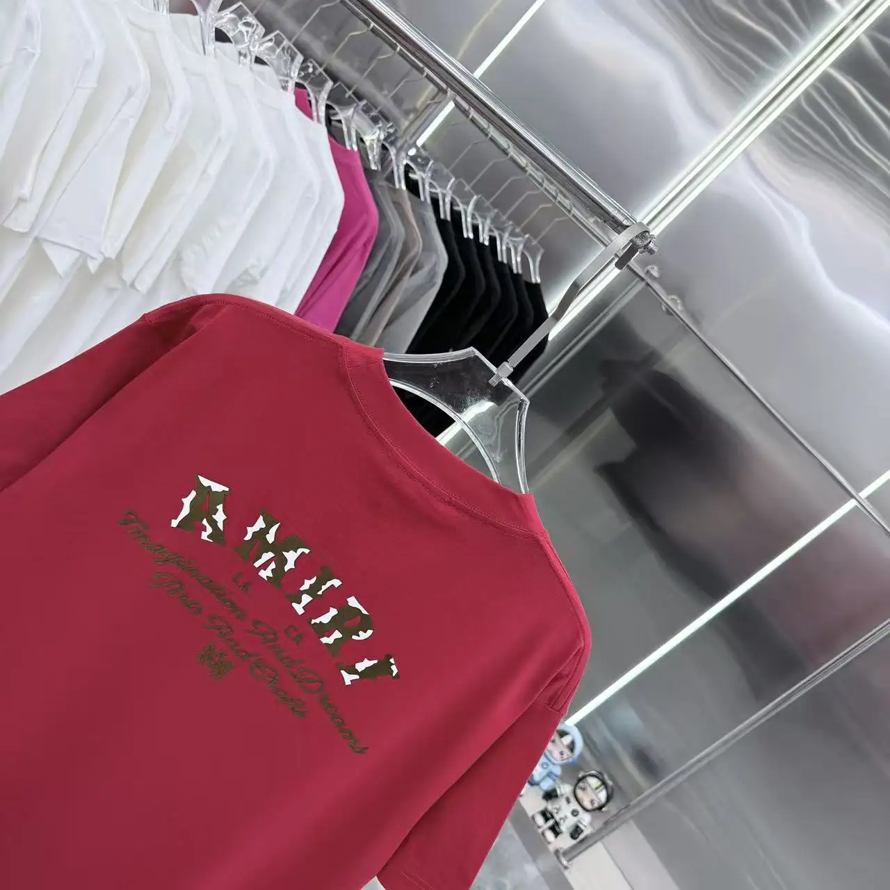 Logo Flocked Cotton-Jersey T-Shirt D15014349 — view 8