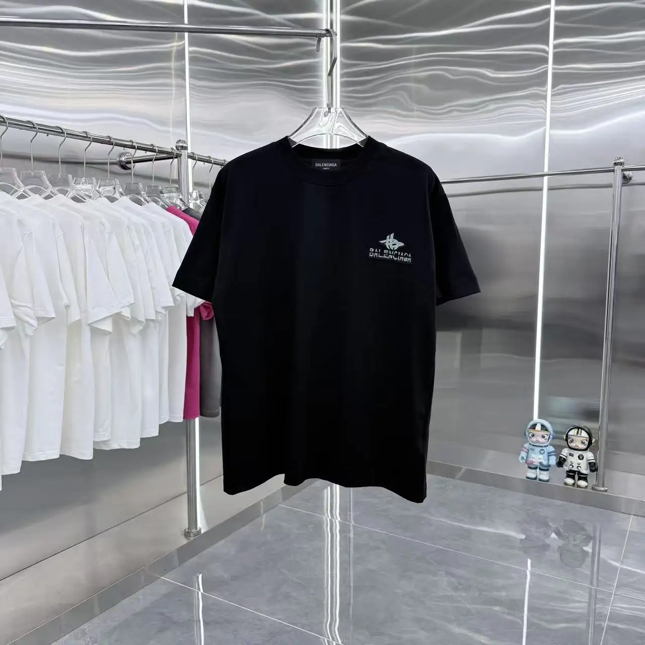 Logo Embellished Oversized T-Shirt D15014361