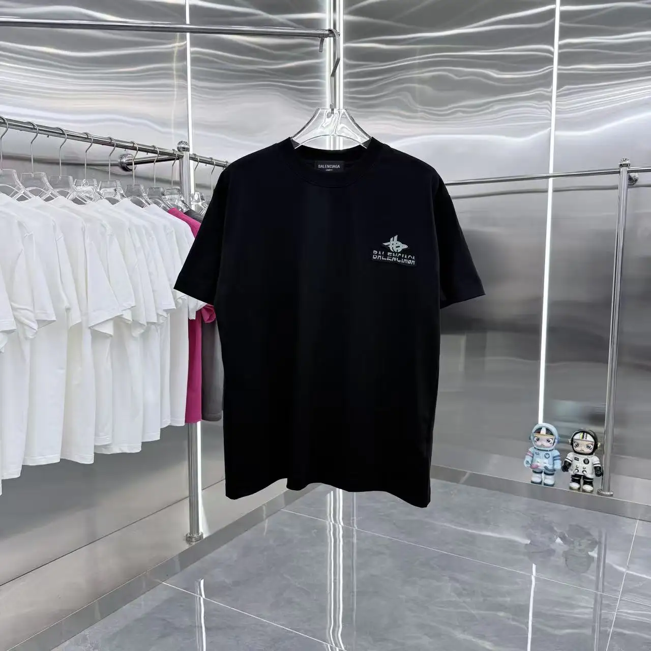 Logo Embellished Oversized T-Shirt D15014361