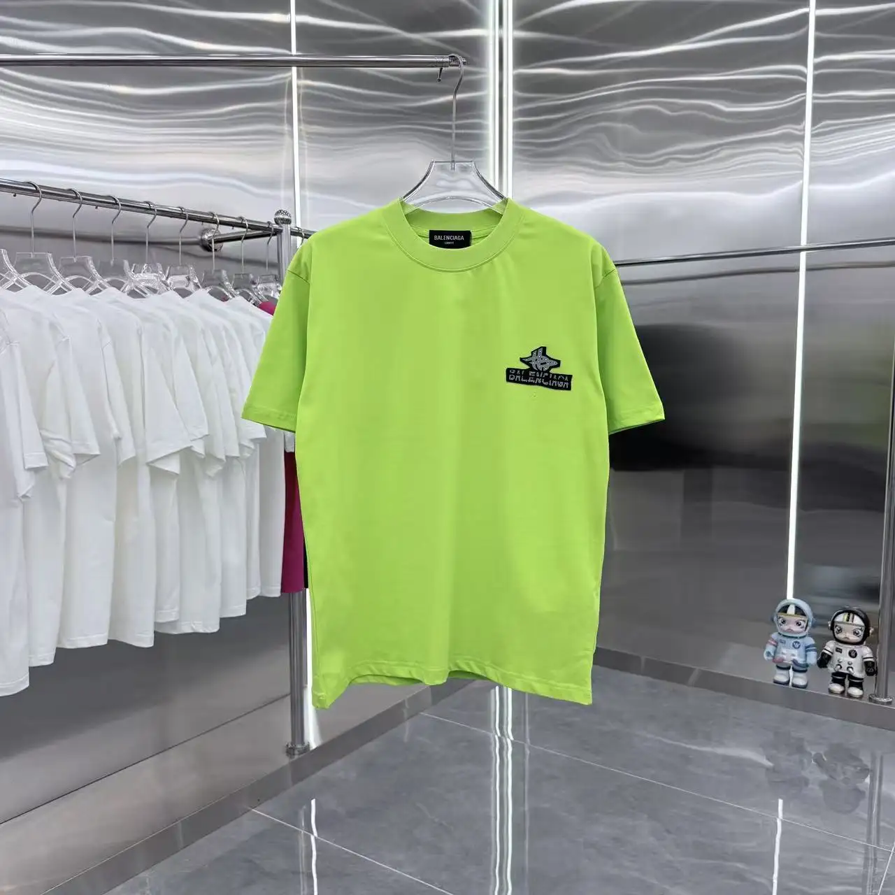 Logo Patch Rhinestone Embellished T-Shirt D15014363