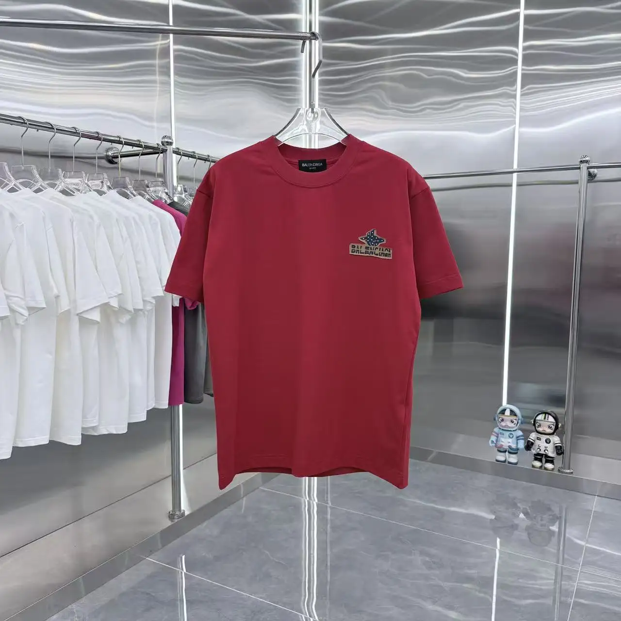 Logo Patch Embellished Cotton T-Shirt D15014362