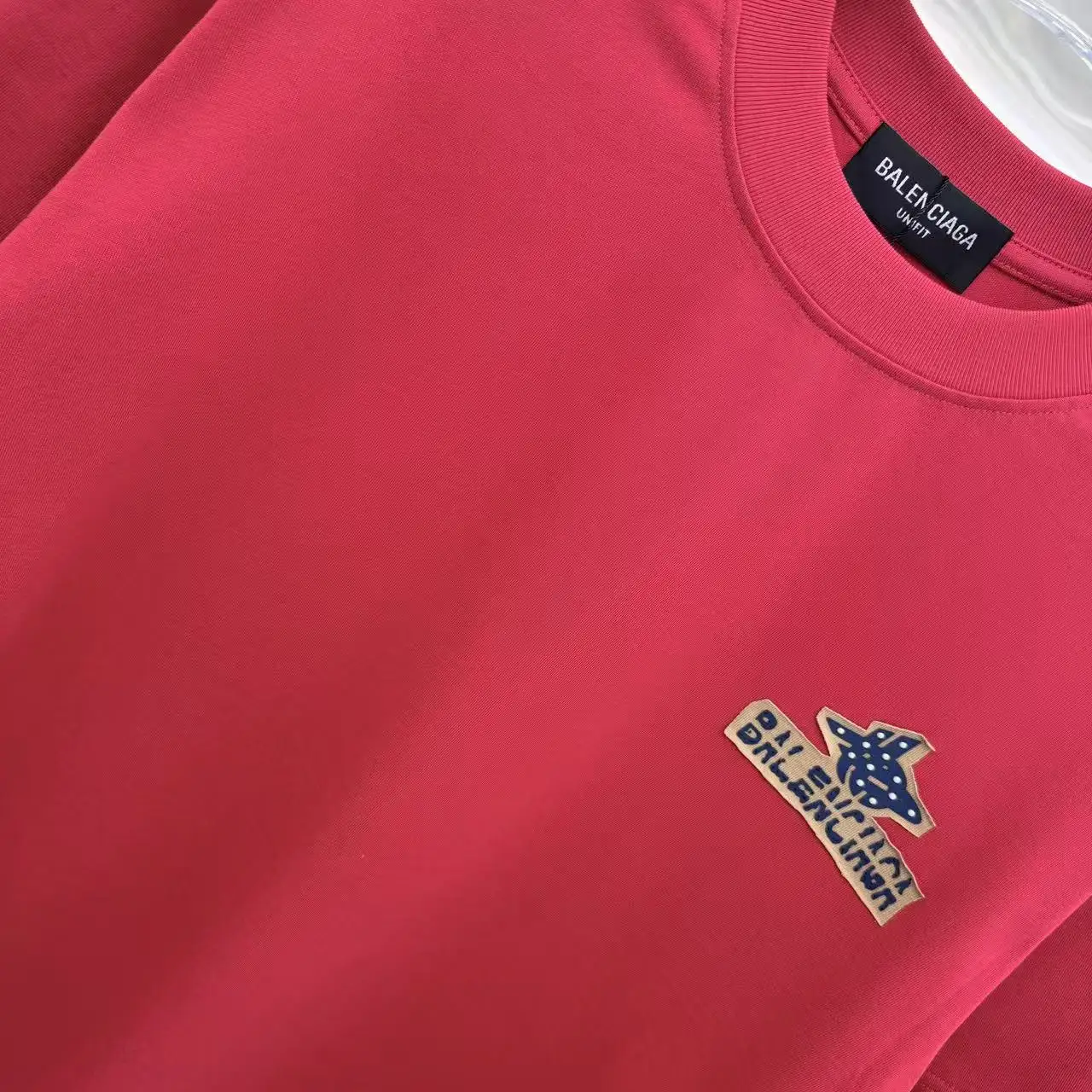 Logo Patch Embellished Cotton T-Shirt D15014362 — view 5
